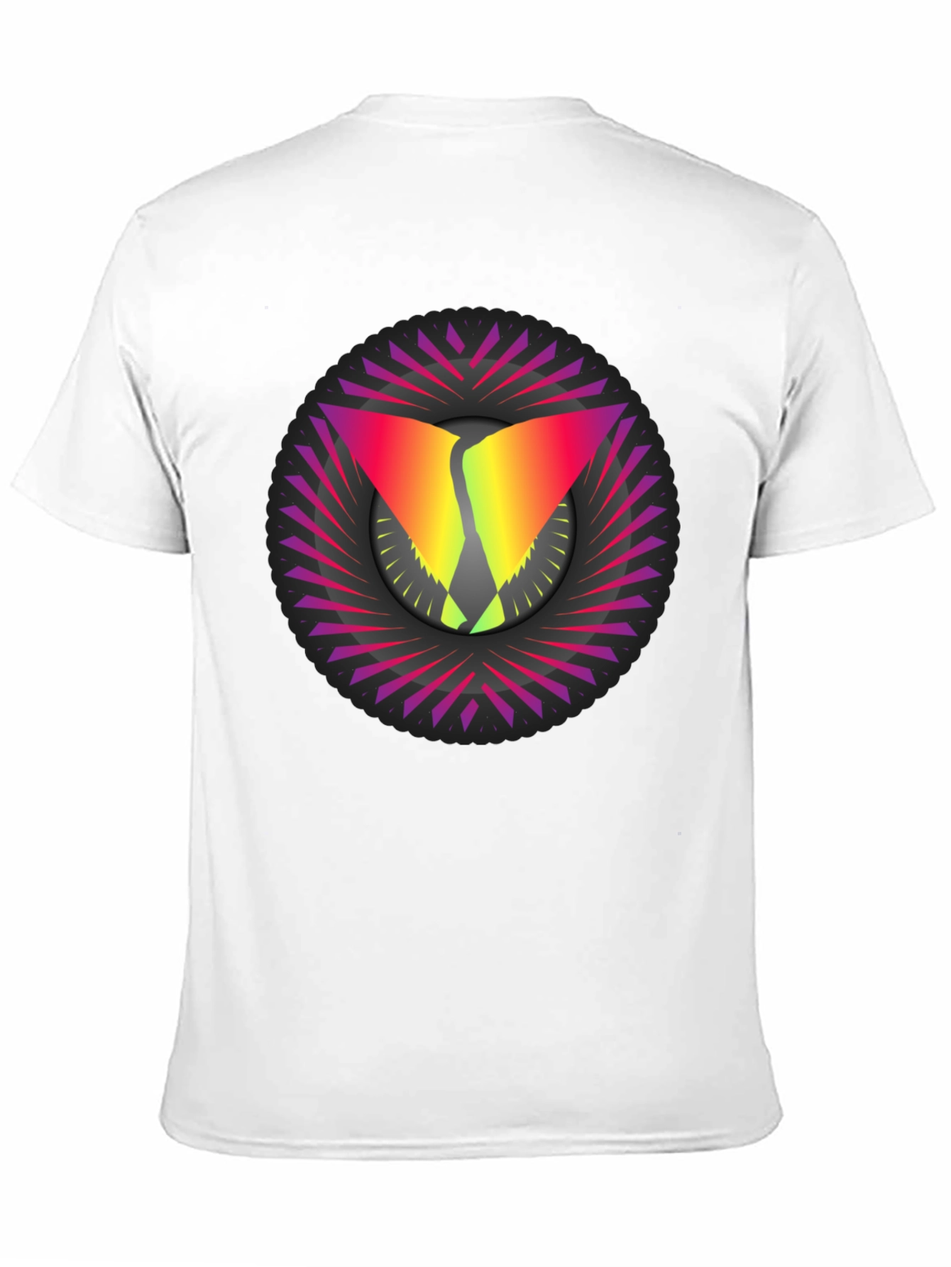 Abstract Graphic Tee - Stylish Mens Black T-Shirt