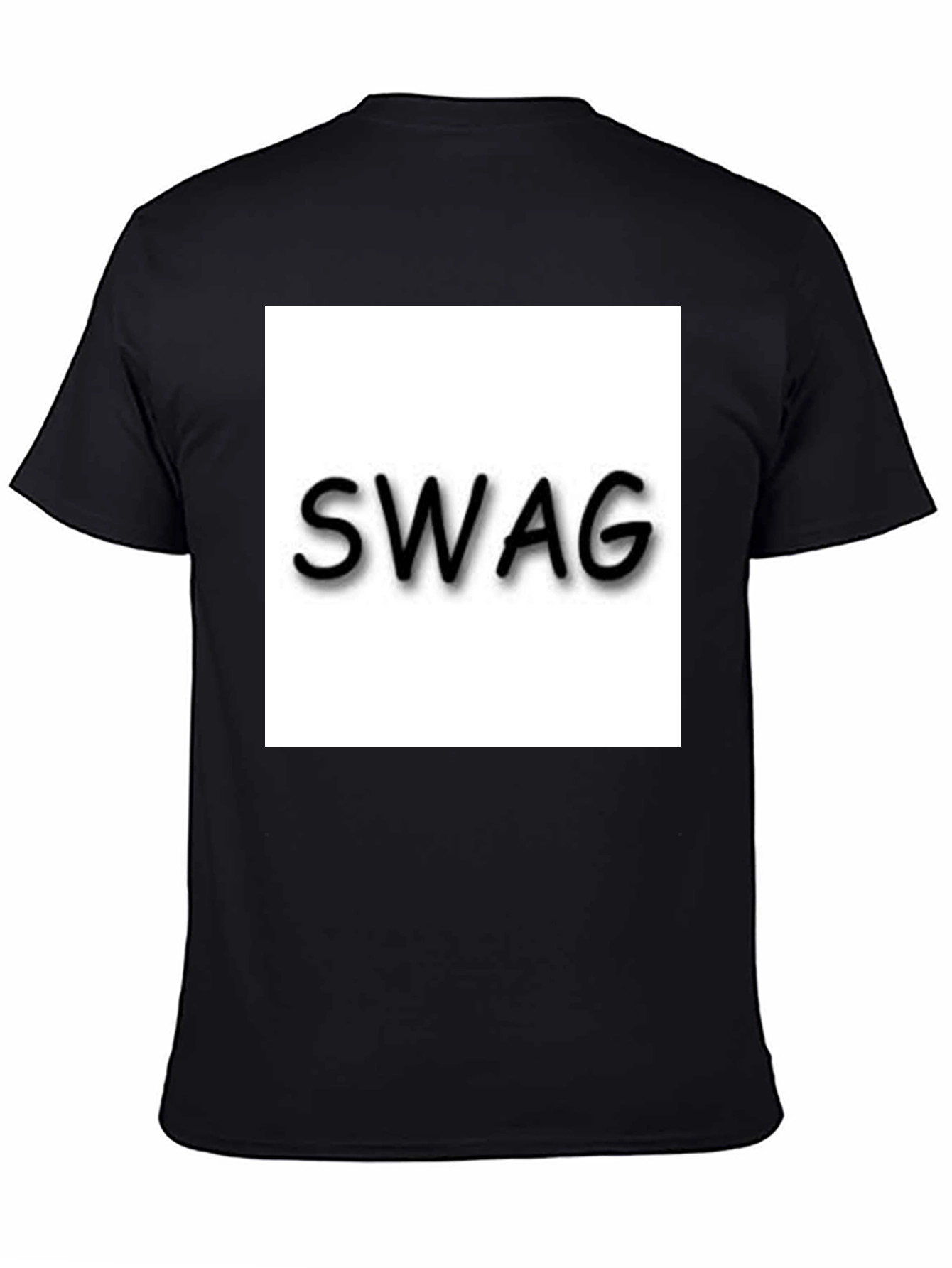 Mens Black T-Shirt - Swag Design