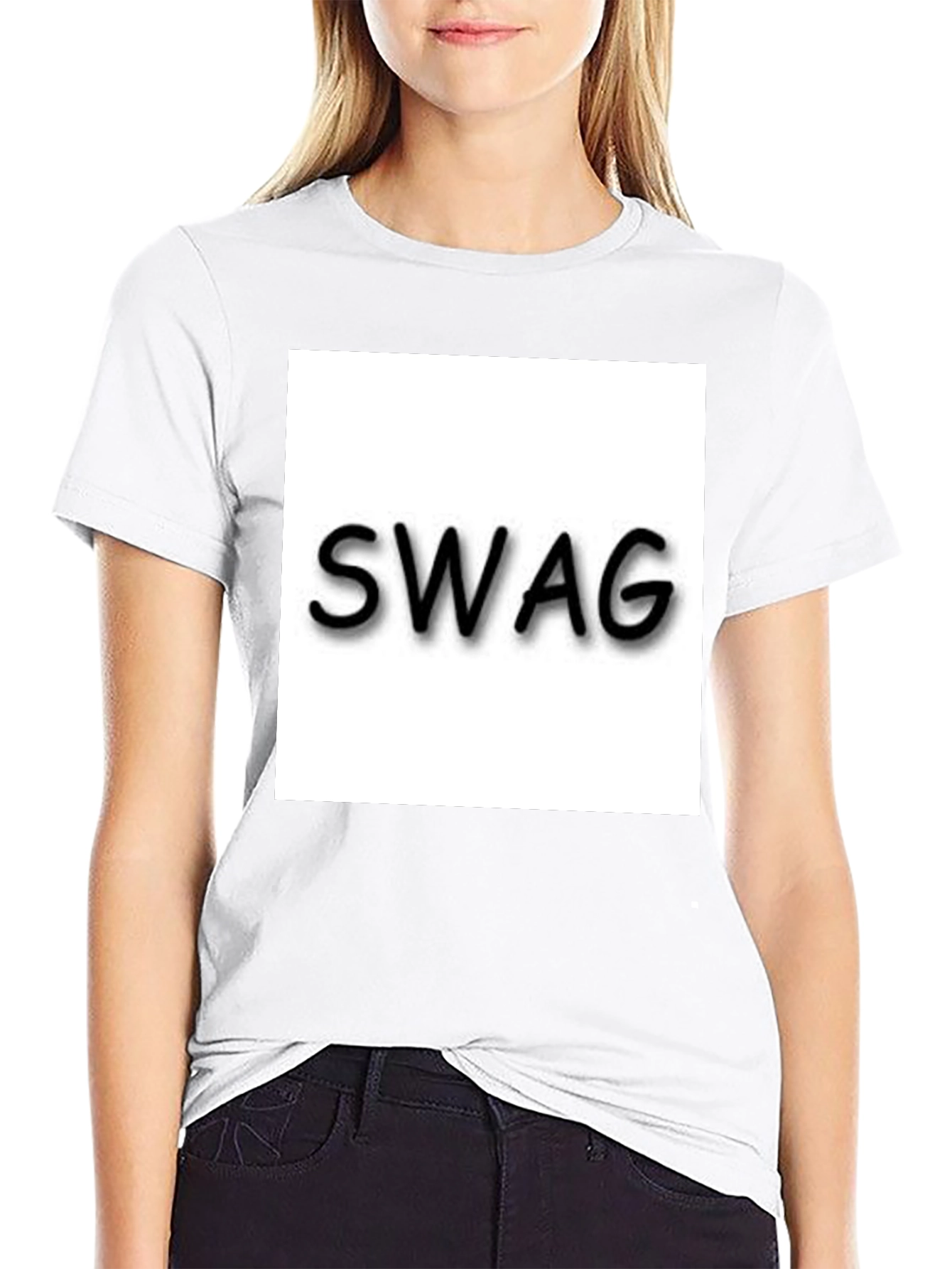 Mens Black T-Shirt - Swag Design