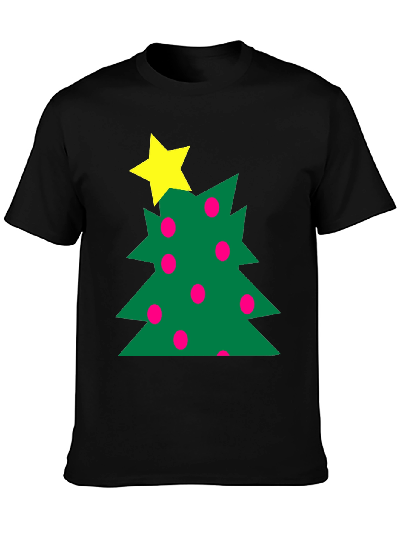 Festive Christmas Tree Graphic Tee - Holiday Style