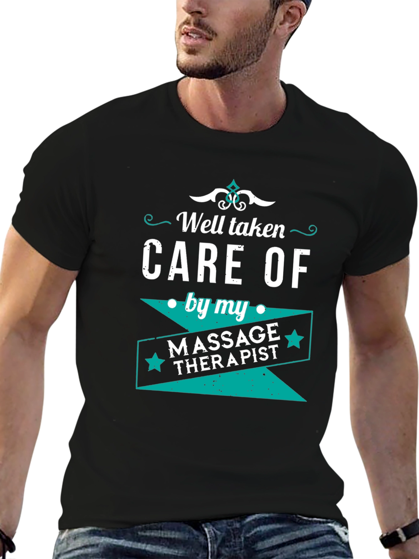 Well Taken Care Of Massage Therapist Black T-Shirt