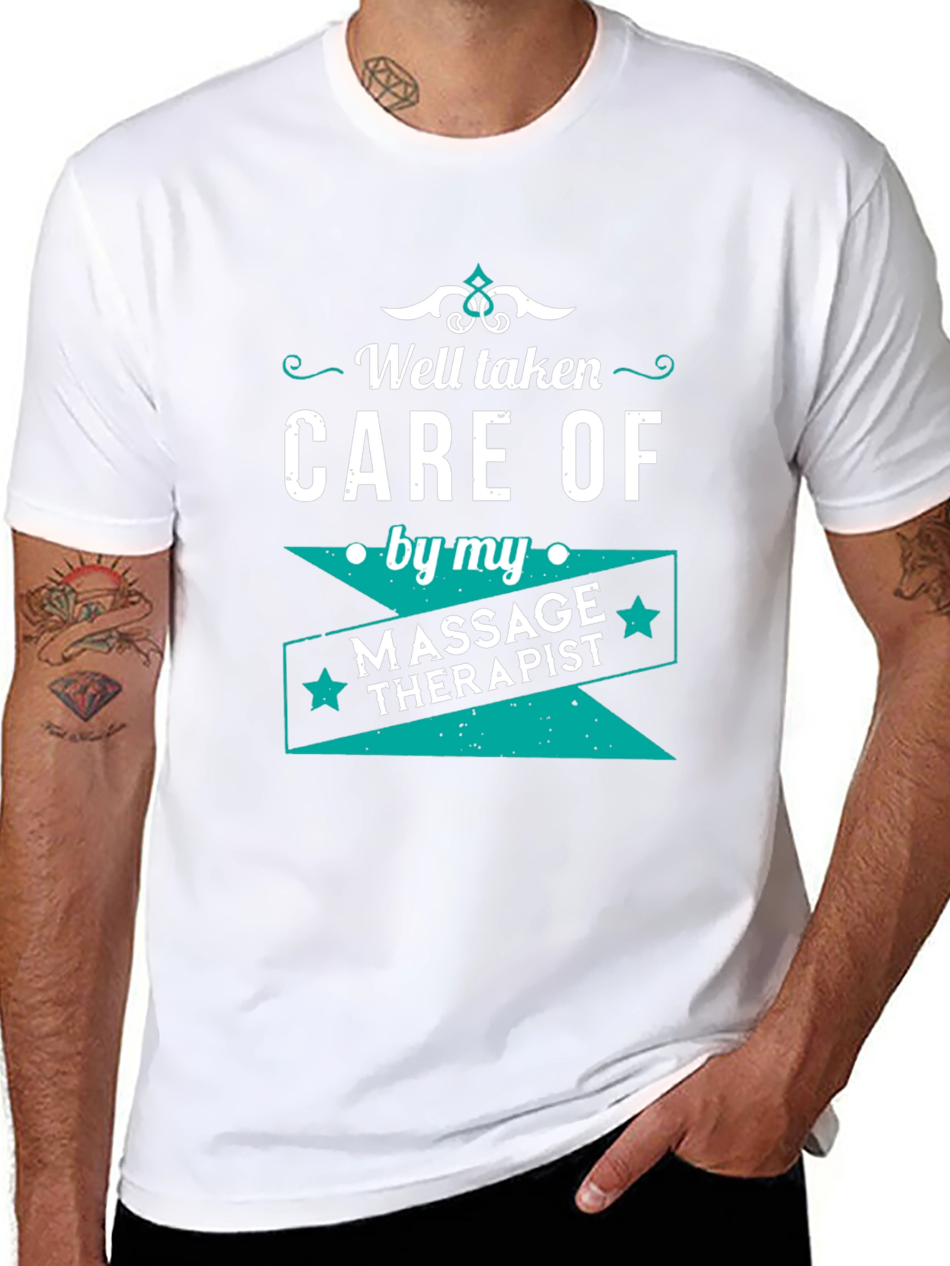 Well Taken Care Of Massage Therapist Black T-Shirt