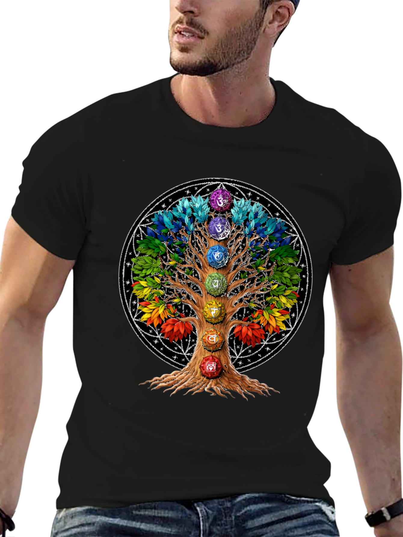Chakra Tree T-Shirt: Spiritual Wellness Tee