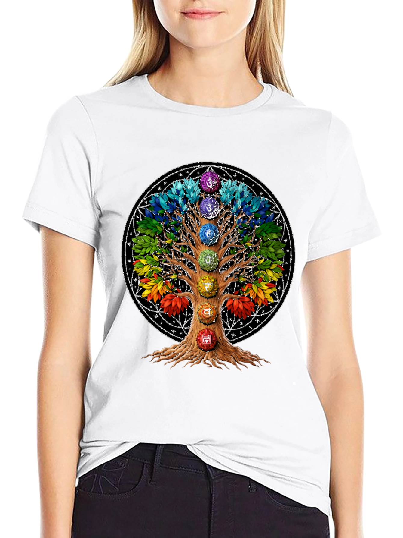 Chakra Tree T-Shirt: Spiritual Wellness Tee