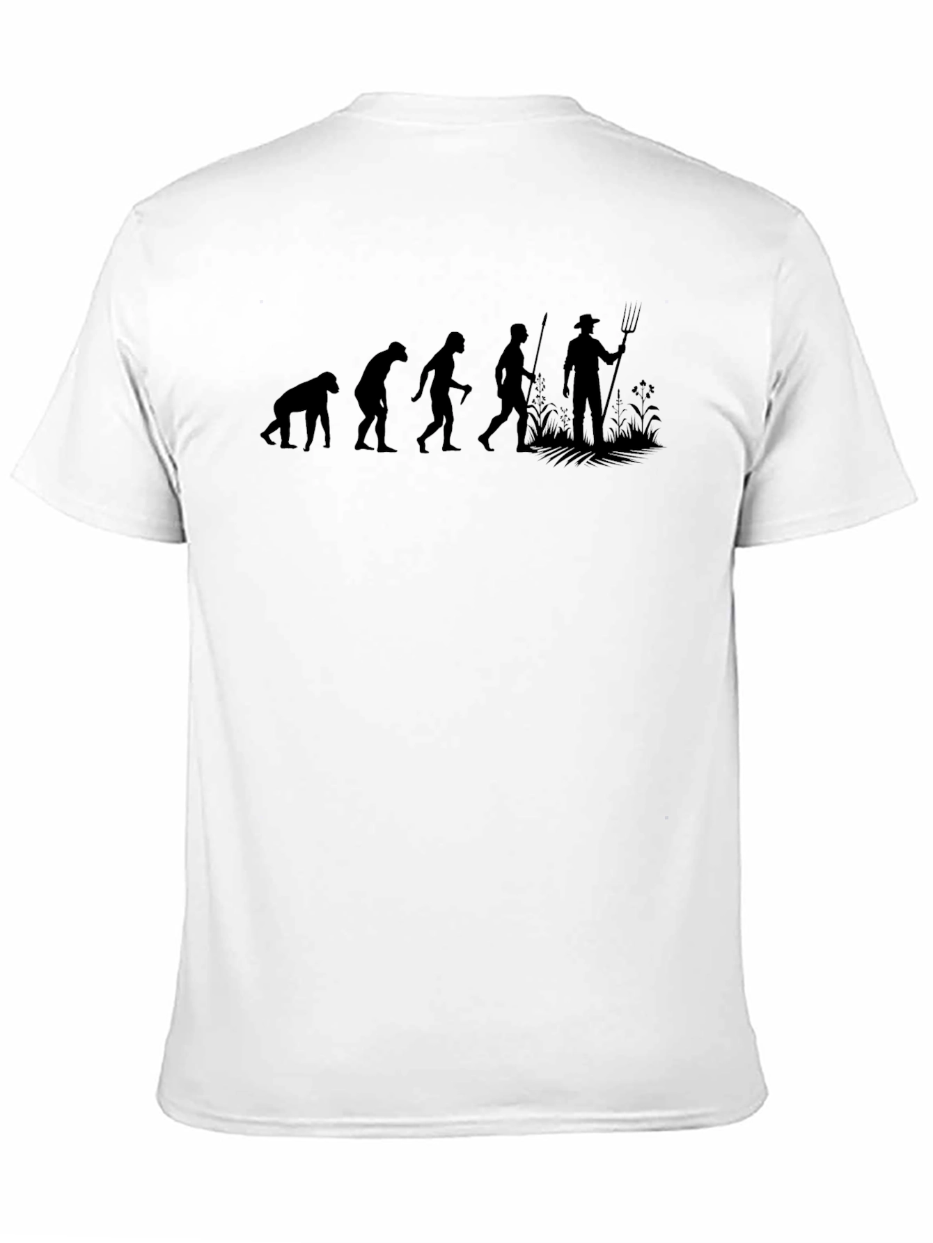 Evolution of Farming T-Shirt - Black Graphic Tee
