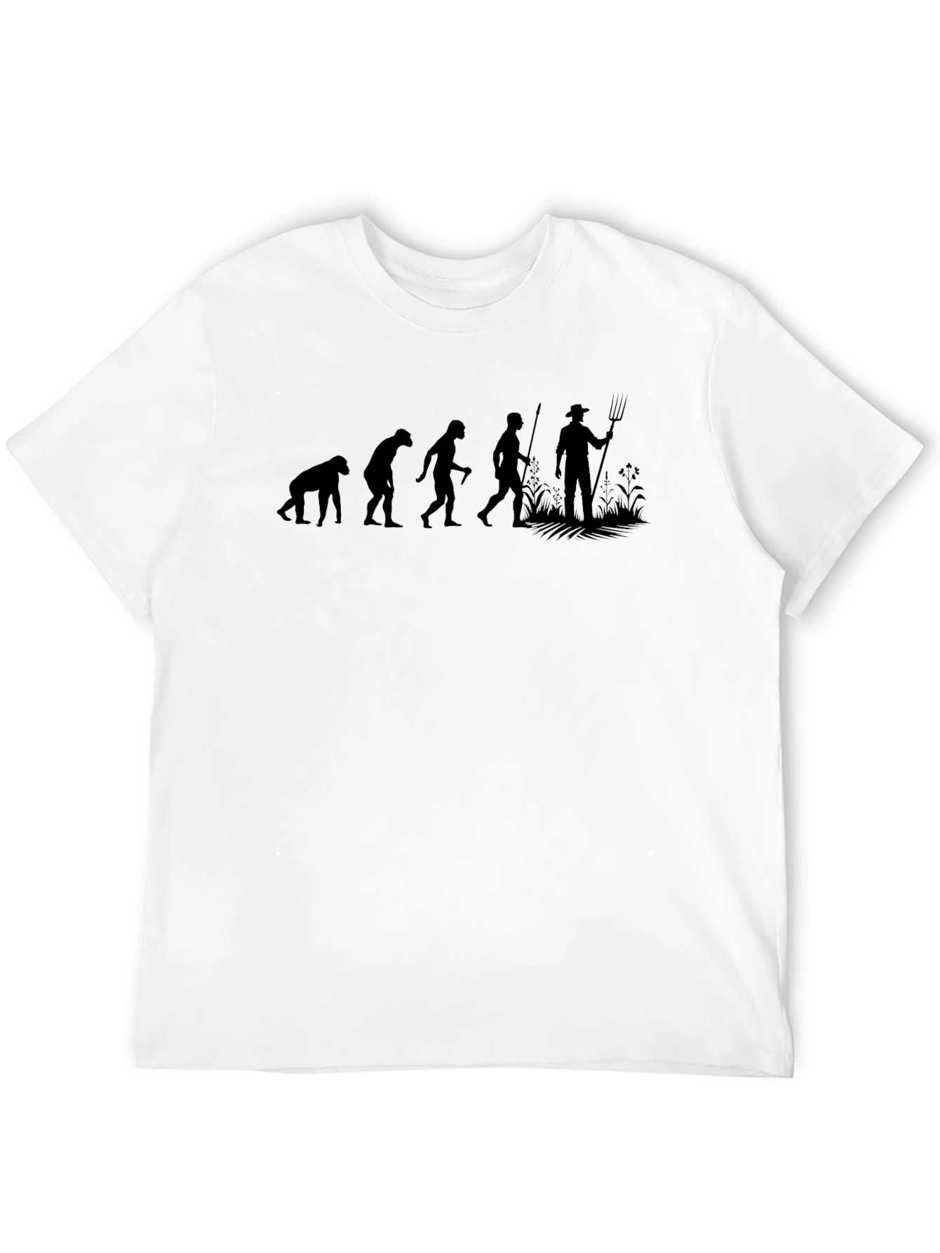 Evolution of Farming T-Shirt - Black Graphic Tee