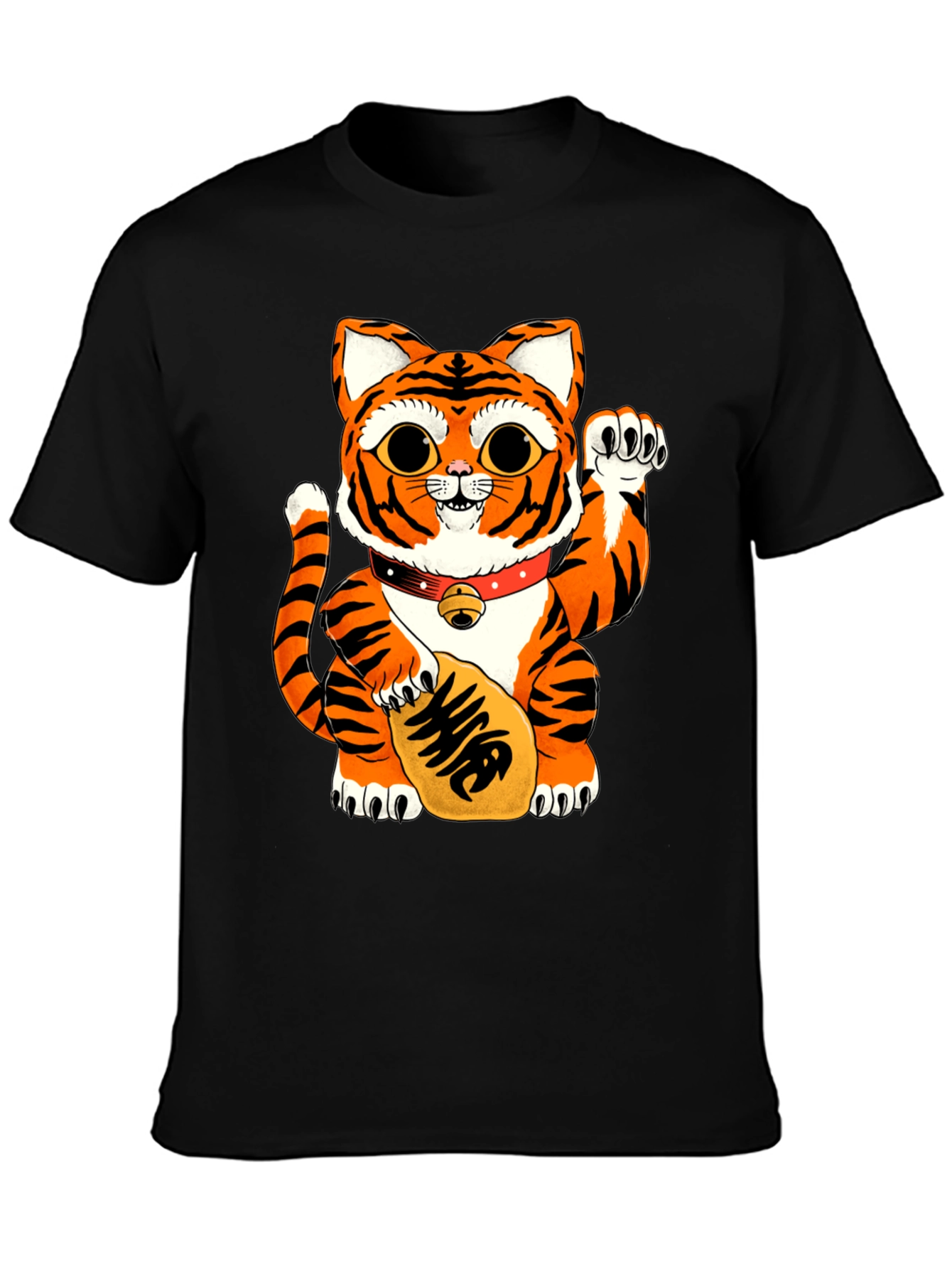 Lucky Tiger Cat Graphic Tee