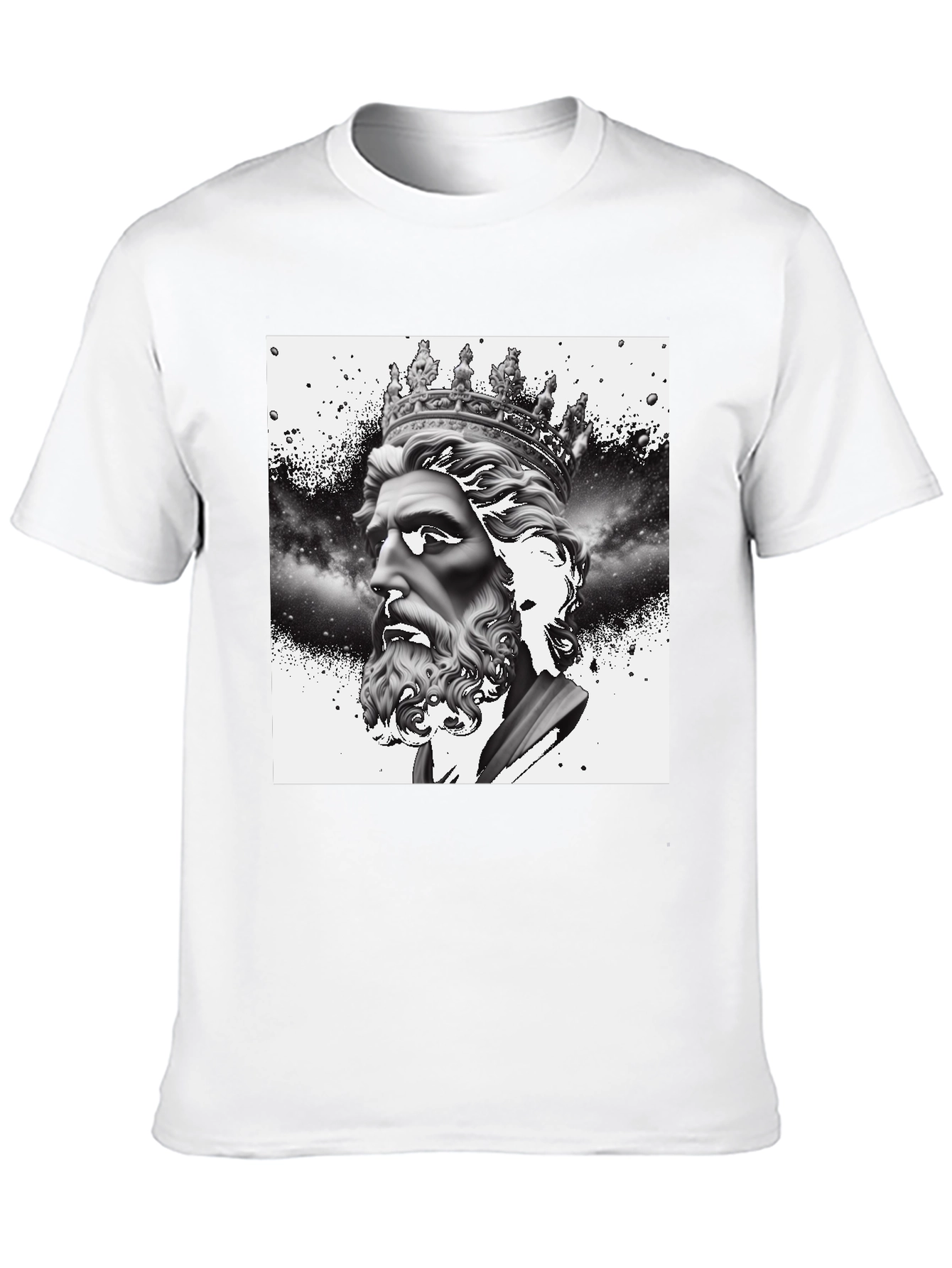 King Neptune Graphic Tee - Black Cotton Blend