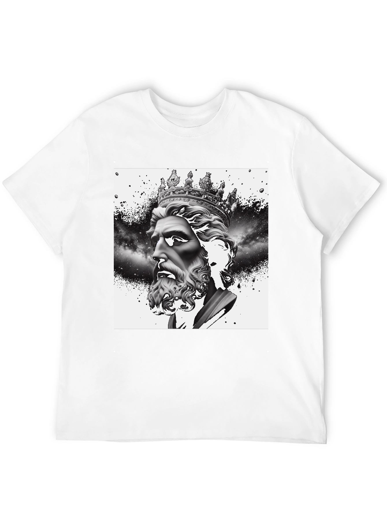 King Neptune Graphic Tee - Black Cotton Blend