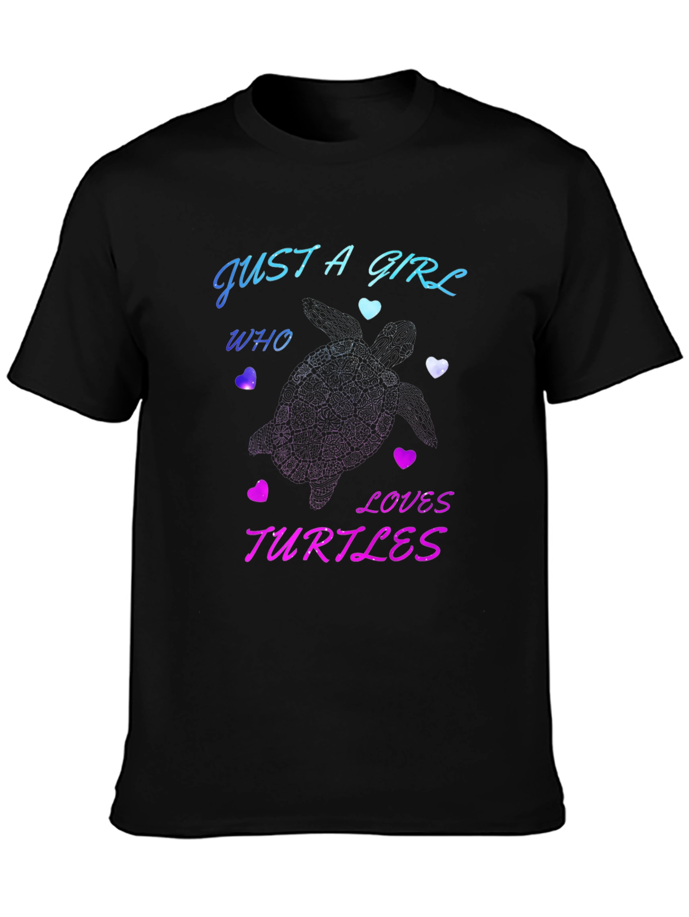 Just A Girl Who Loves Turtles Graphic T-Shirt