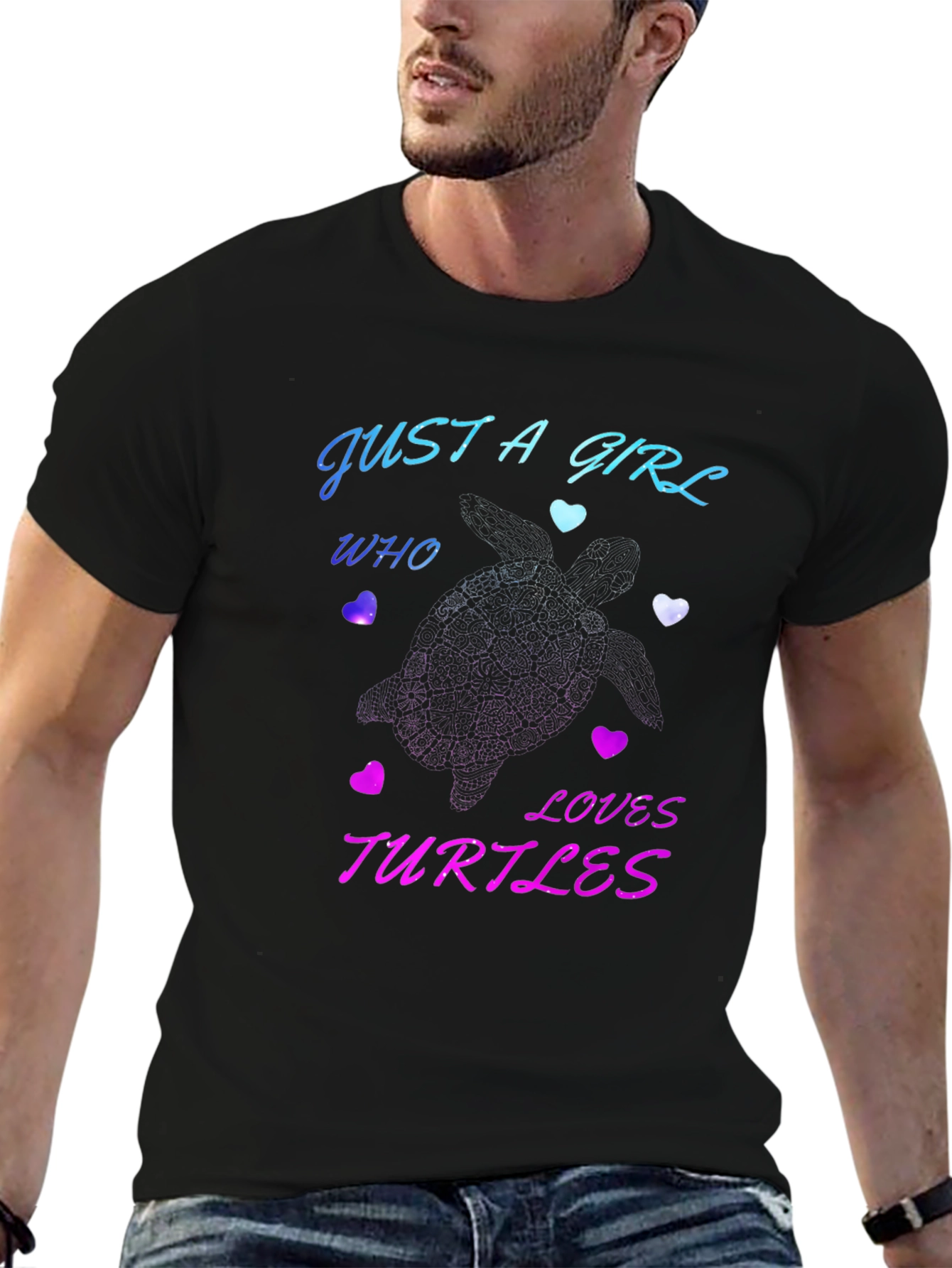 Just A Girl Who Loves Turtles Graphic T-Shirt