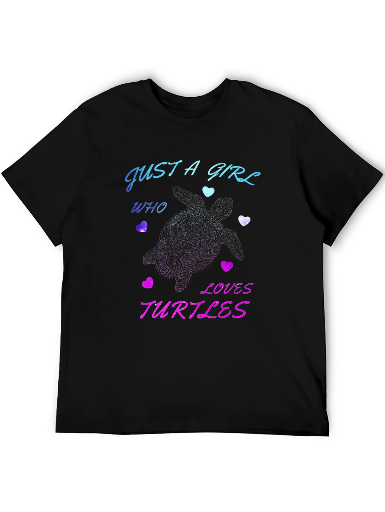 Just A Girl Who Loves Turtles Graphic T-Shirt