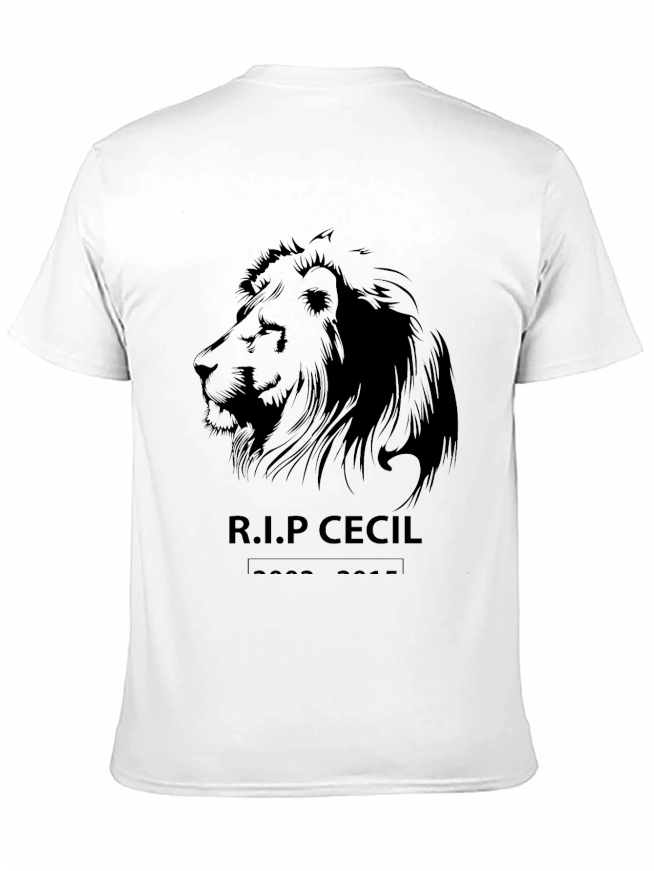 RIP Cecil Lion Graphic Tee - Black