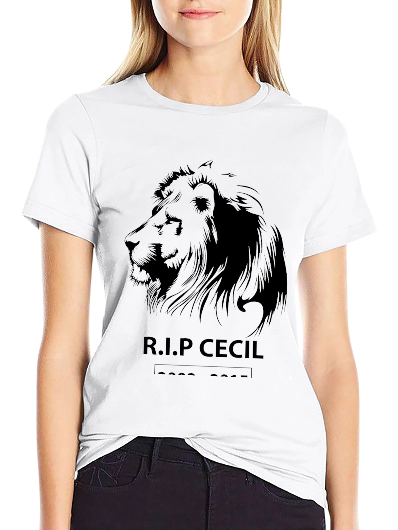 RIP Cecil Lion Graphic Tee - Black