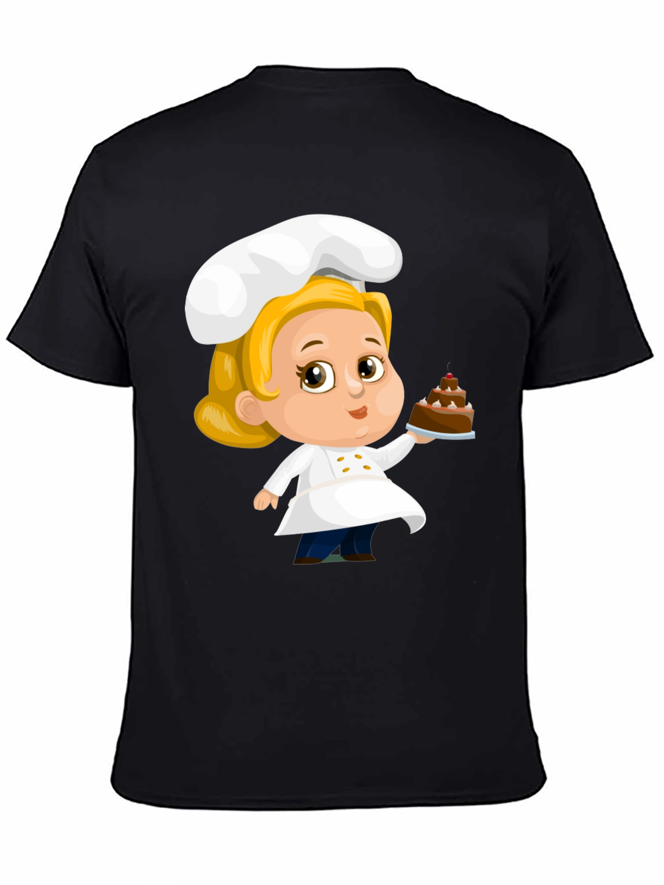 Chef Cartoon T-Shirt - Cute Baker Design