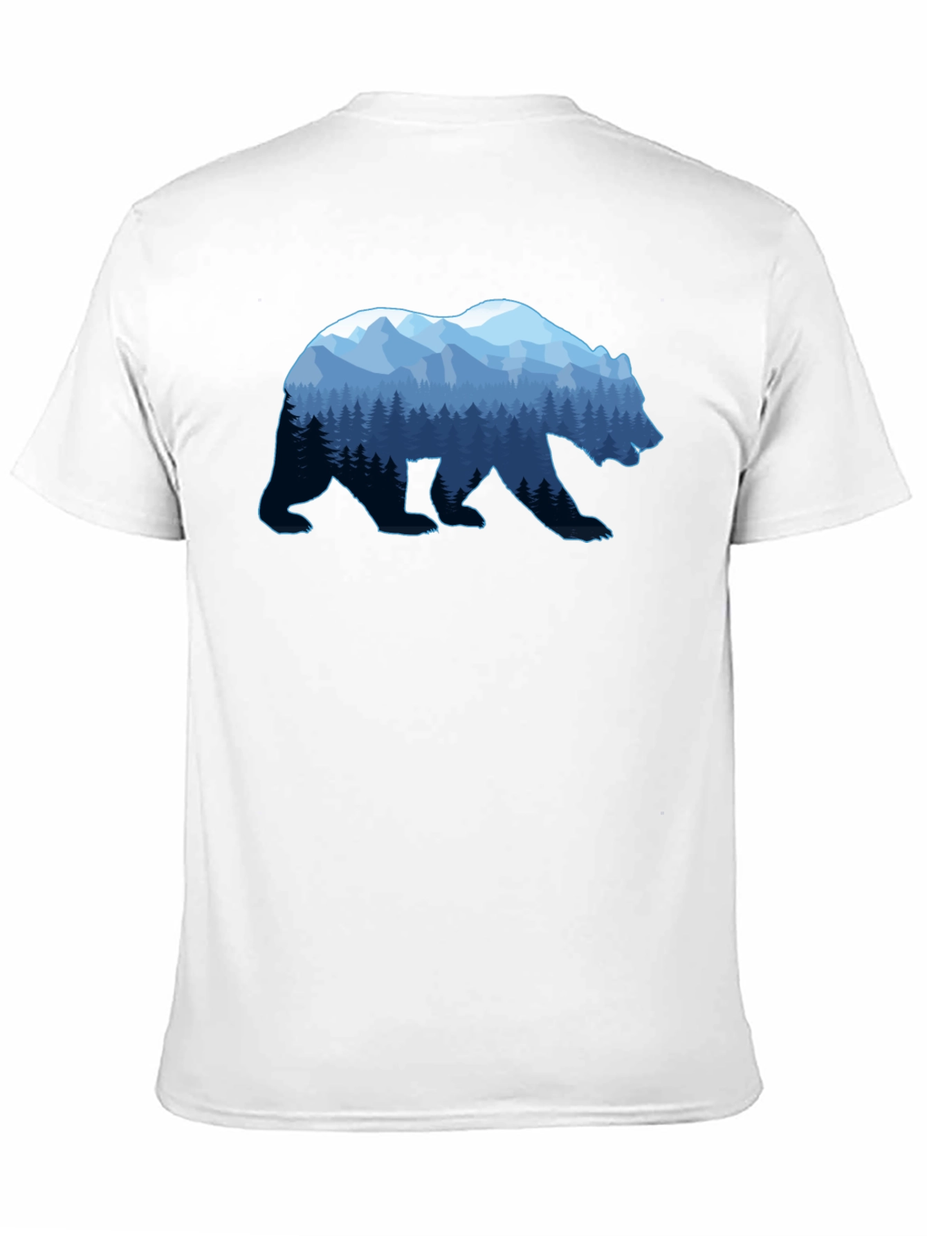 Mountain Bear Graphic T-Shirt - Nature Inspired Design