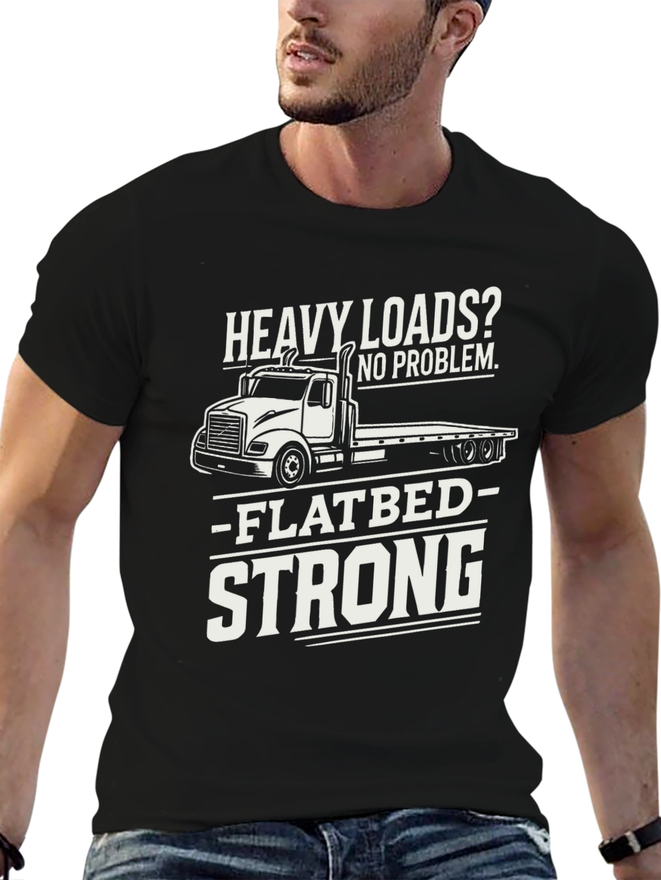 Heavy Loads Flatbed Truck T-Shirt