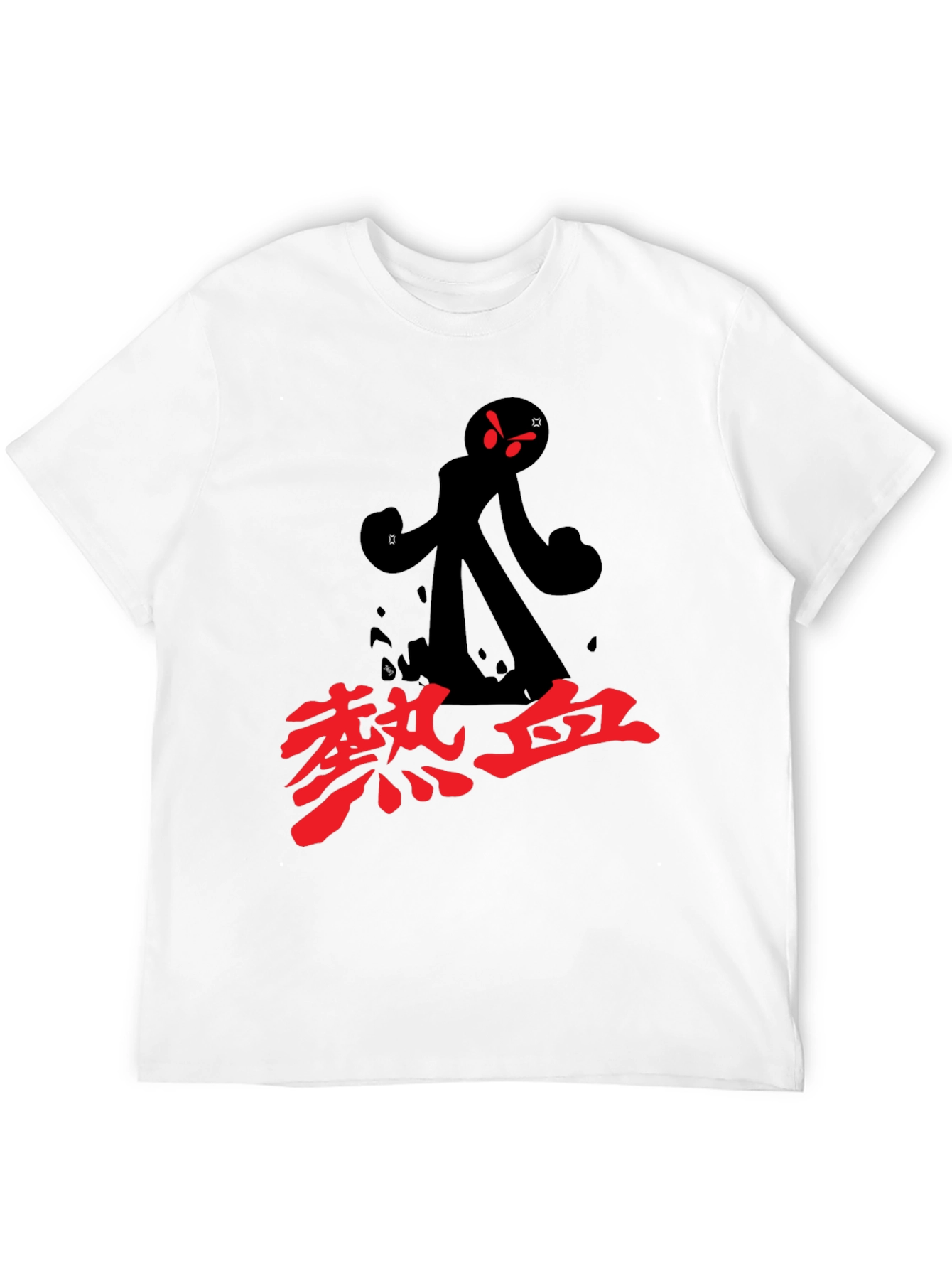 Black T-Shirt with Anime Graphic