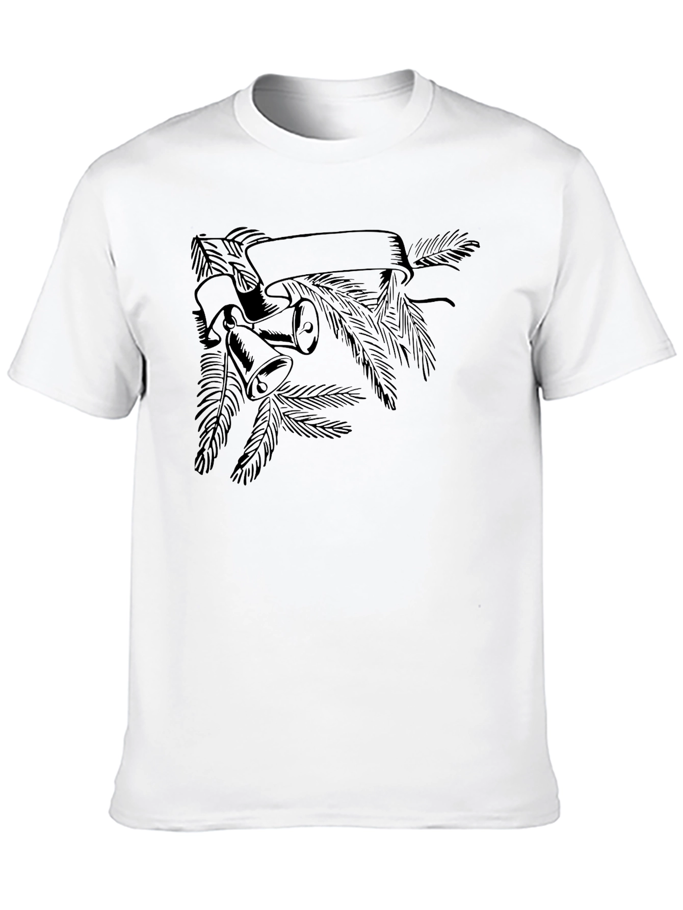 Christmas Bell & Banner Graphic T-Shirt