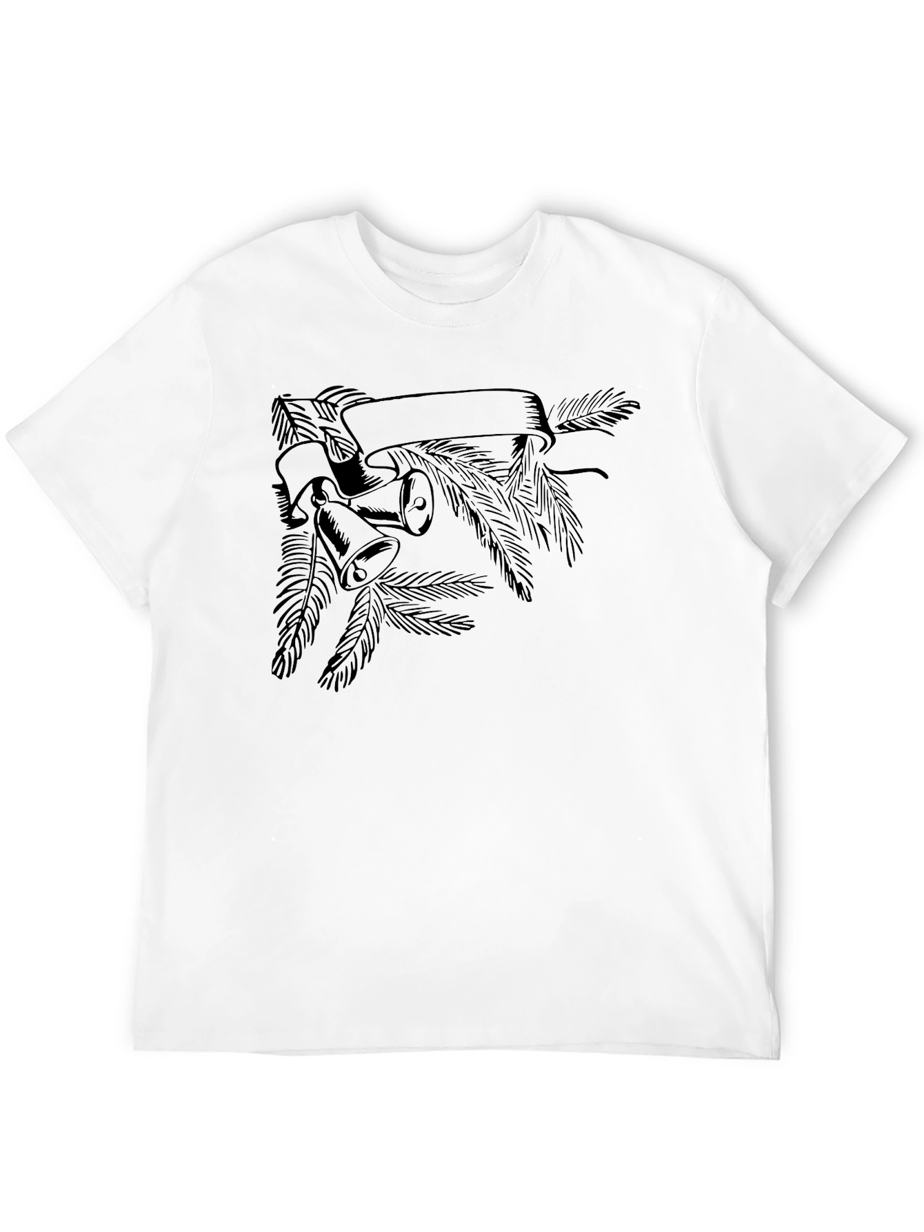Christmas Bell & Banner Graphic T-Shirt