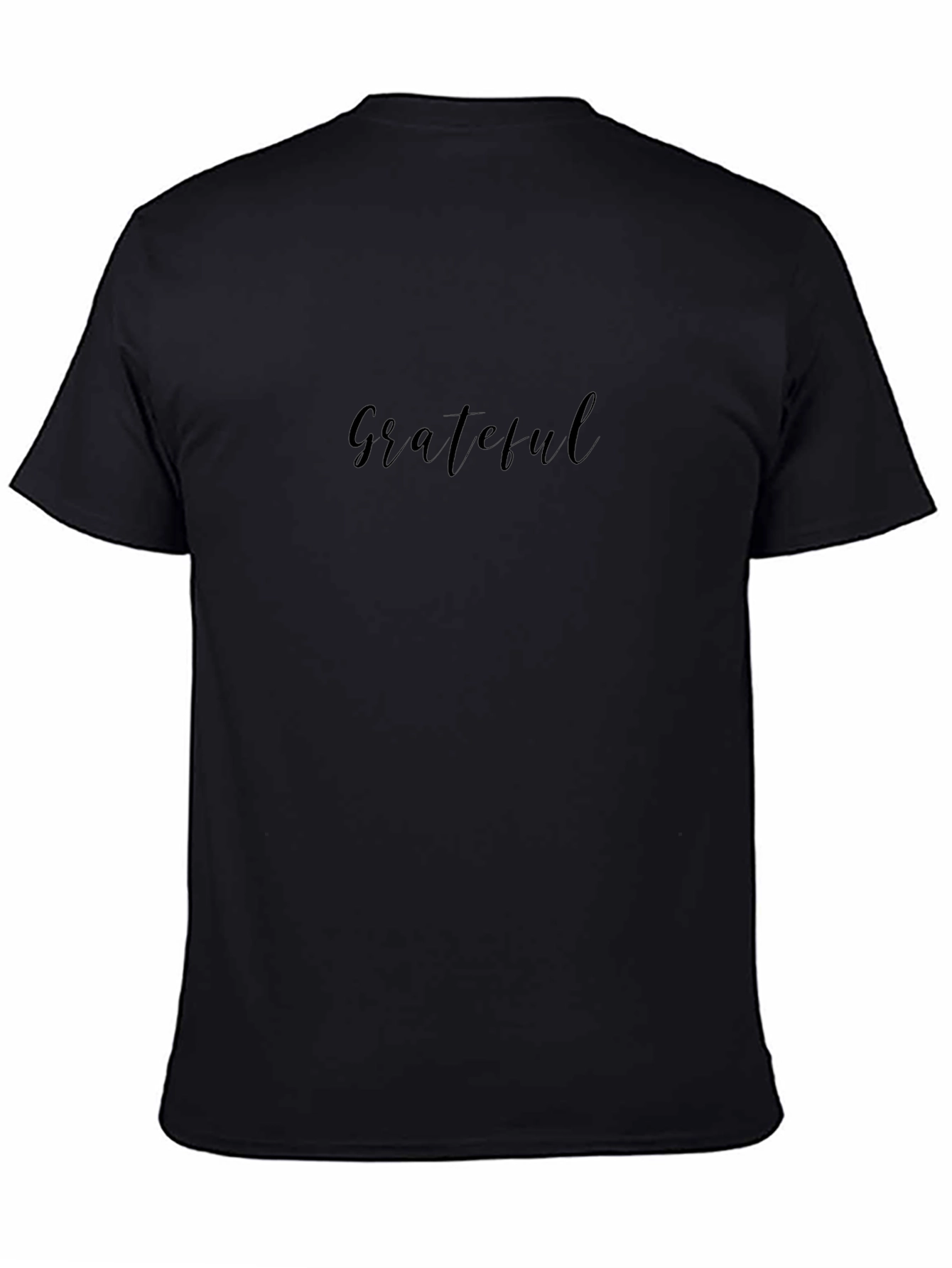 Grateful Black T-Shirt Stylish Casual Wear