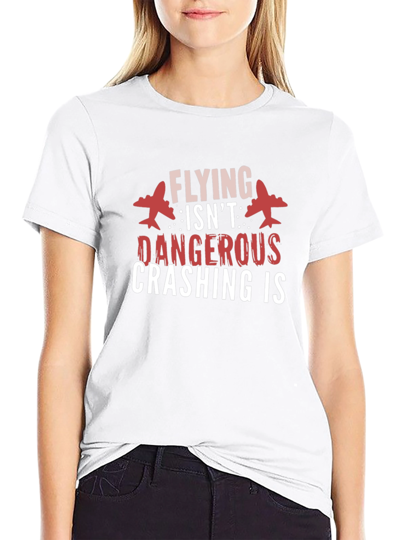 Flying Isnt Dangerous Graphic Tee