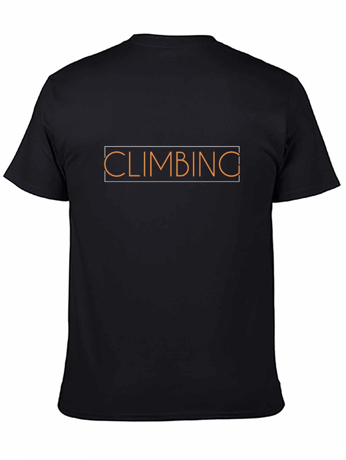 Climbing Graphic Tee - Black Cotton T-Shirt