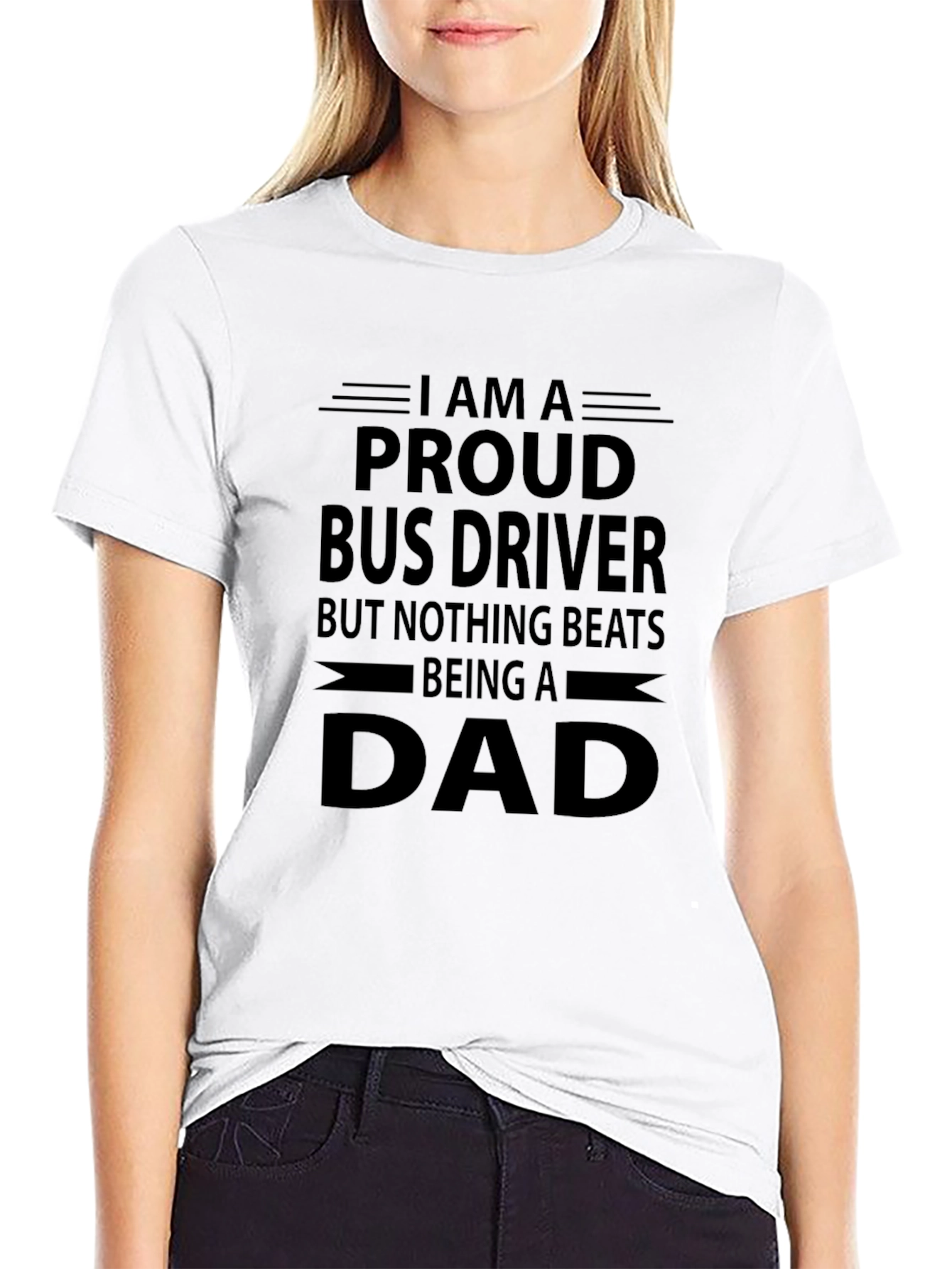 Proud Bus Driver Dad Graphic Tee