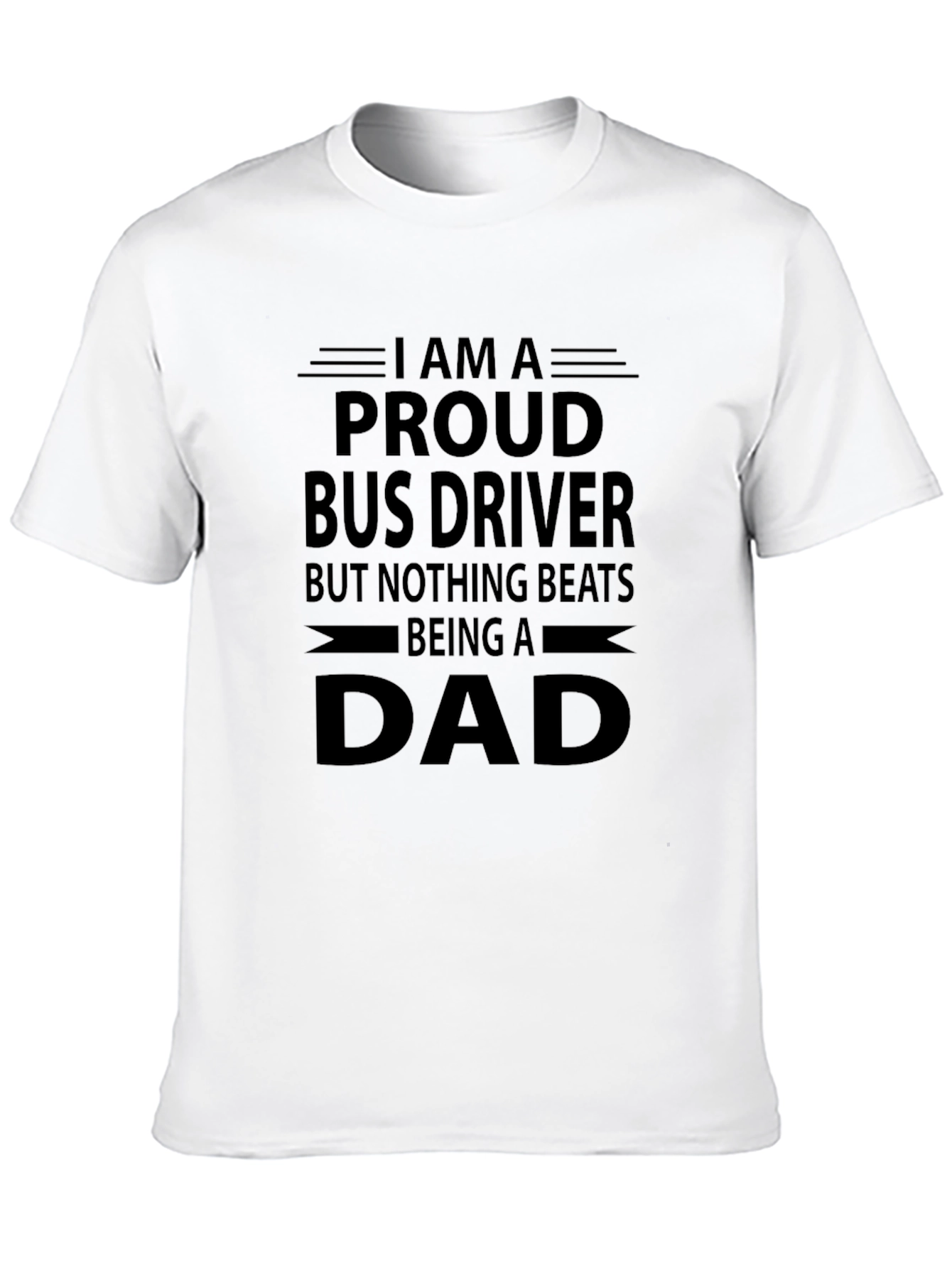Proud Bus Driver Dad Graphic Tee