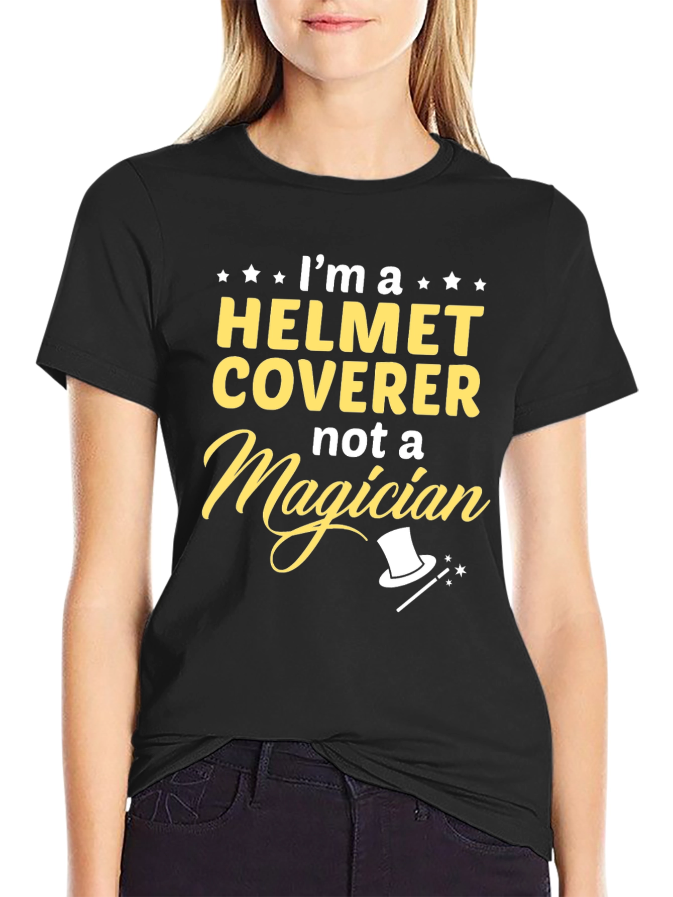 Helmet Coverer T-Shirt - Funny Job Tee