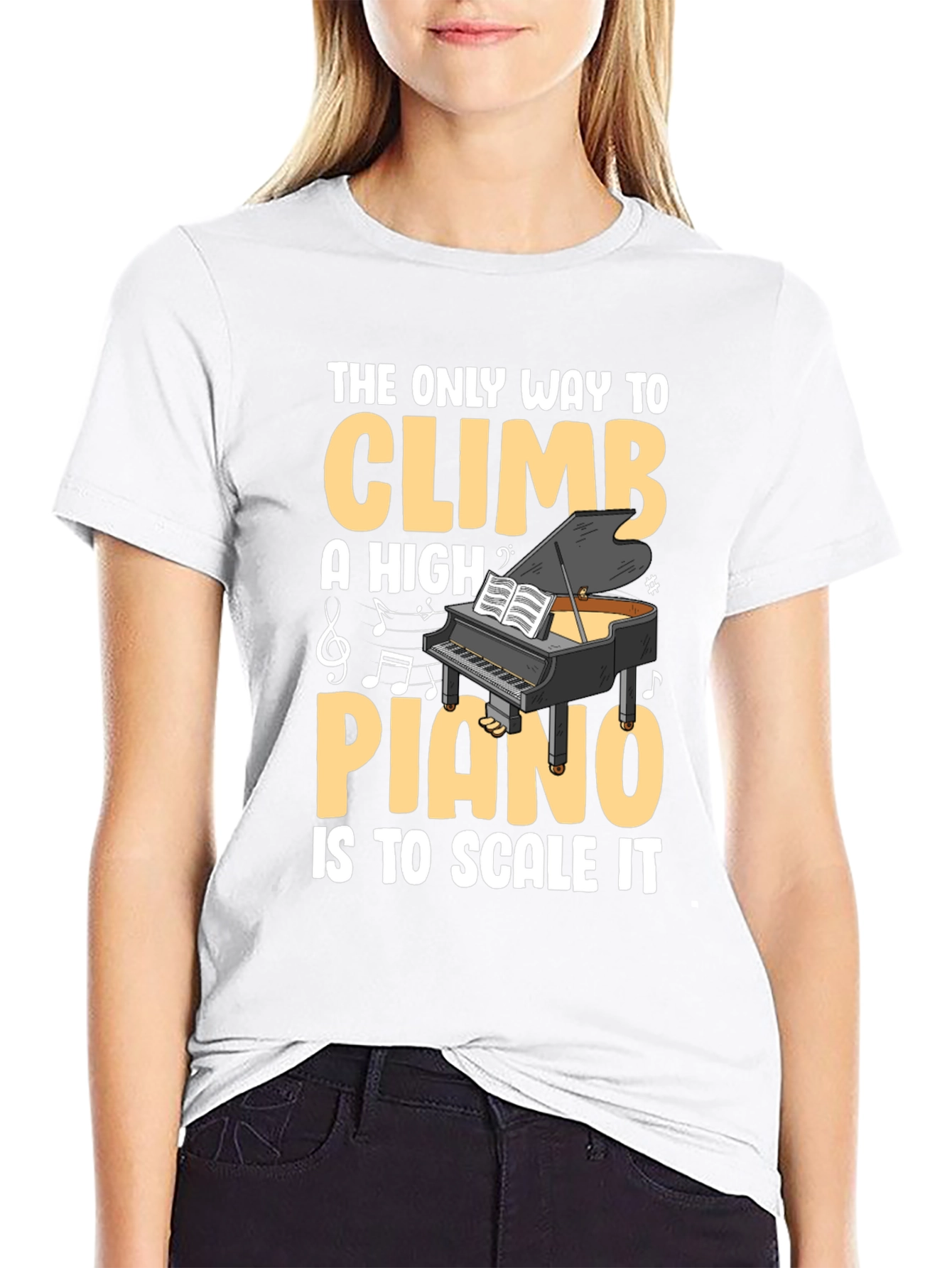 Piano Scale T-Shirt - Musical Pun Tee