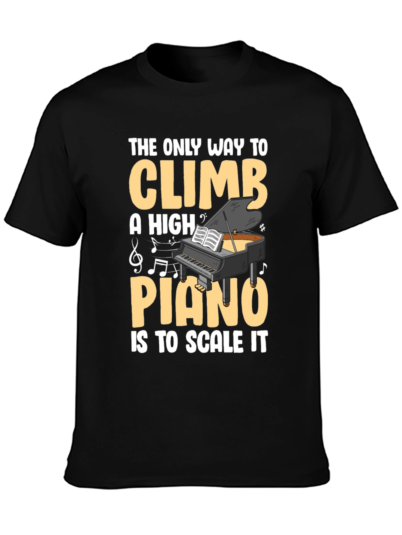 Piano Scale T-Shirt - Musical Pun Tee