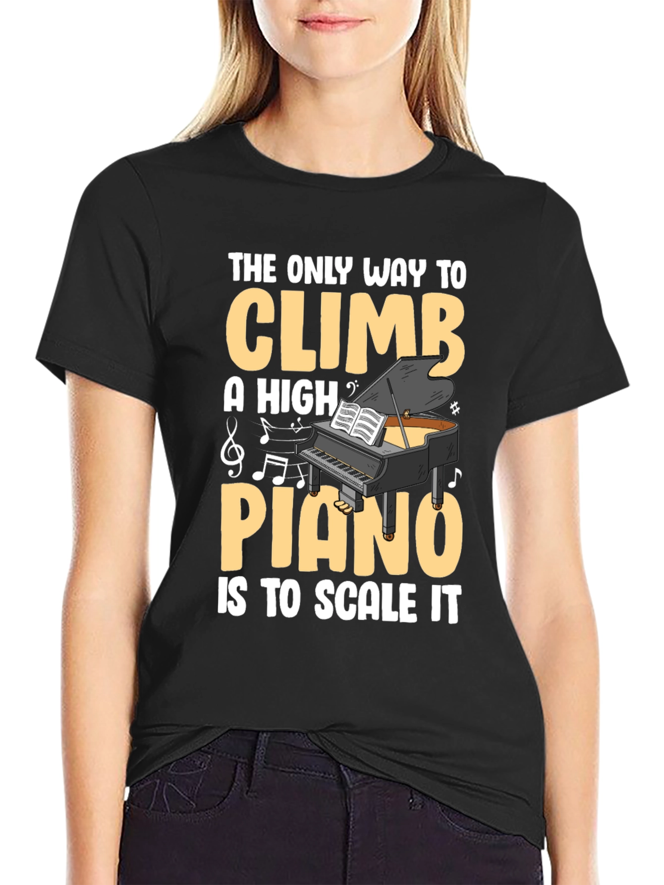 Piano Scale T-Shirt - Musical Pun Tee