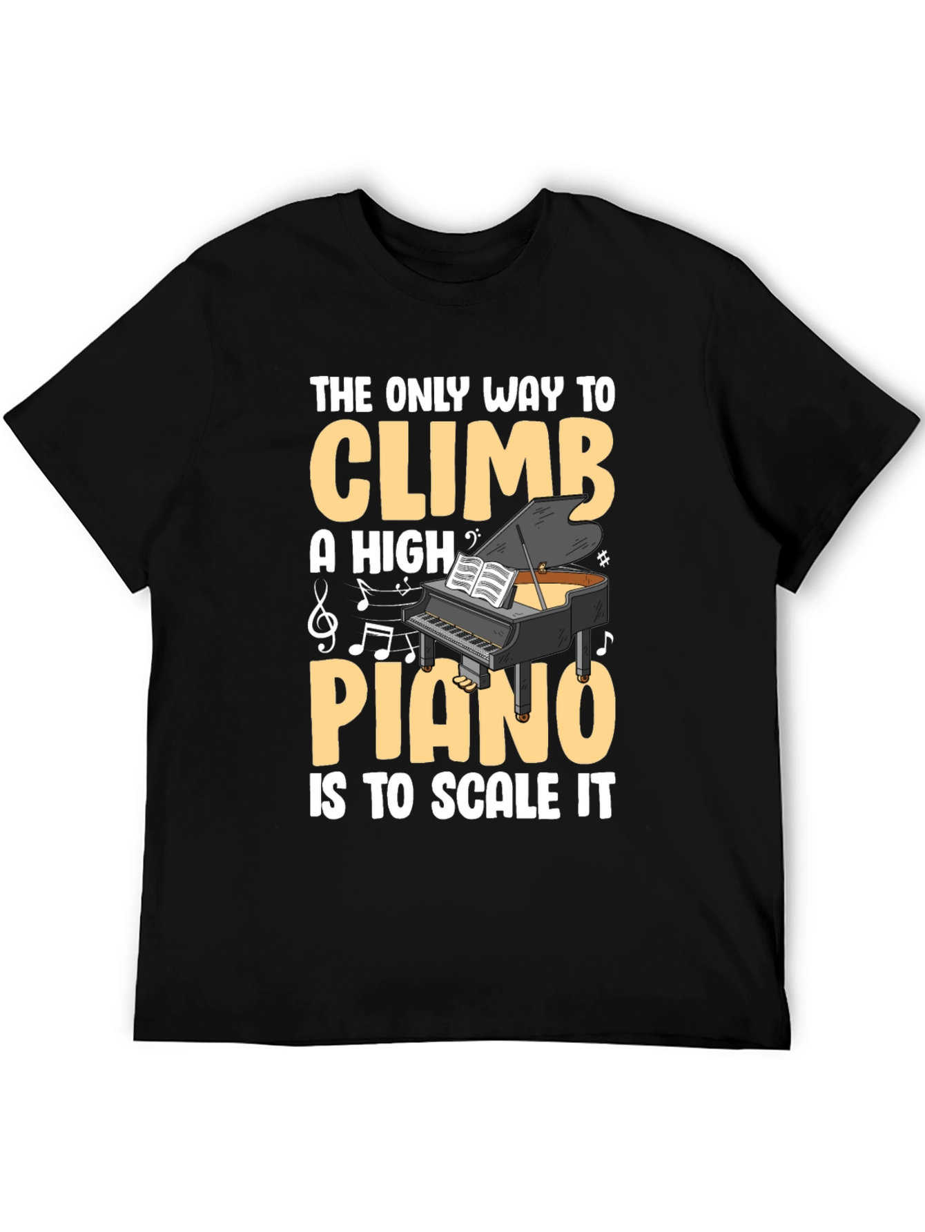 Piano Scale T-Shirt - Musical Pun Tee