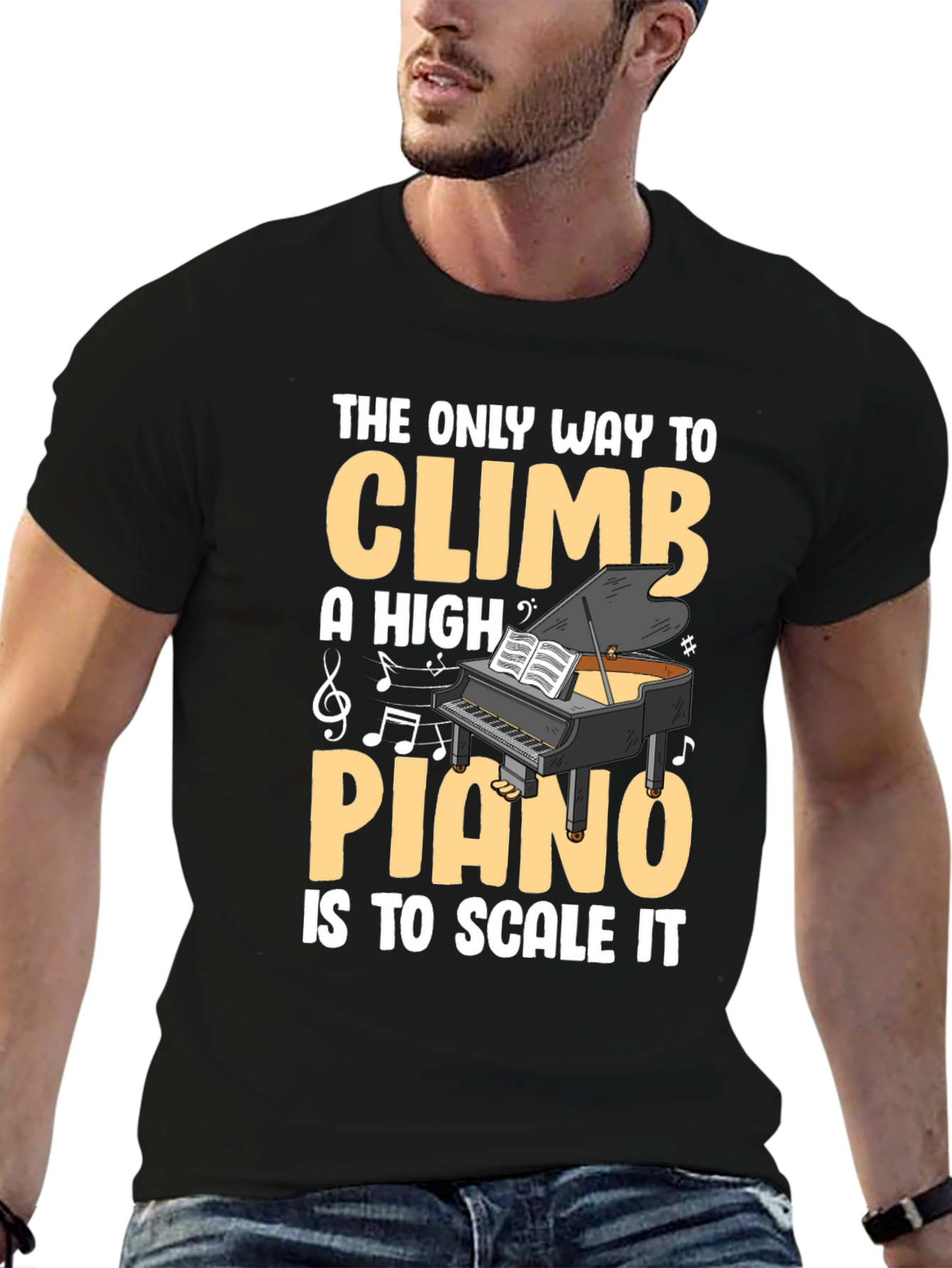 Piano Scale T-Shirt - Musical Pun Tee