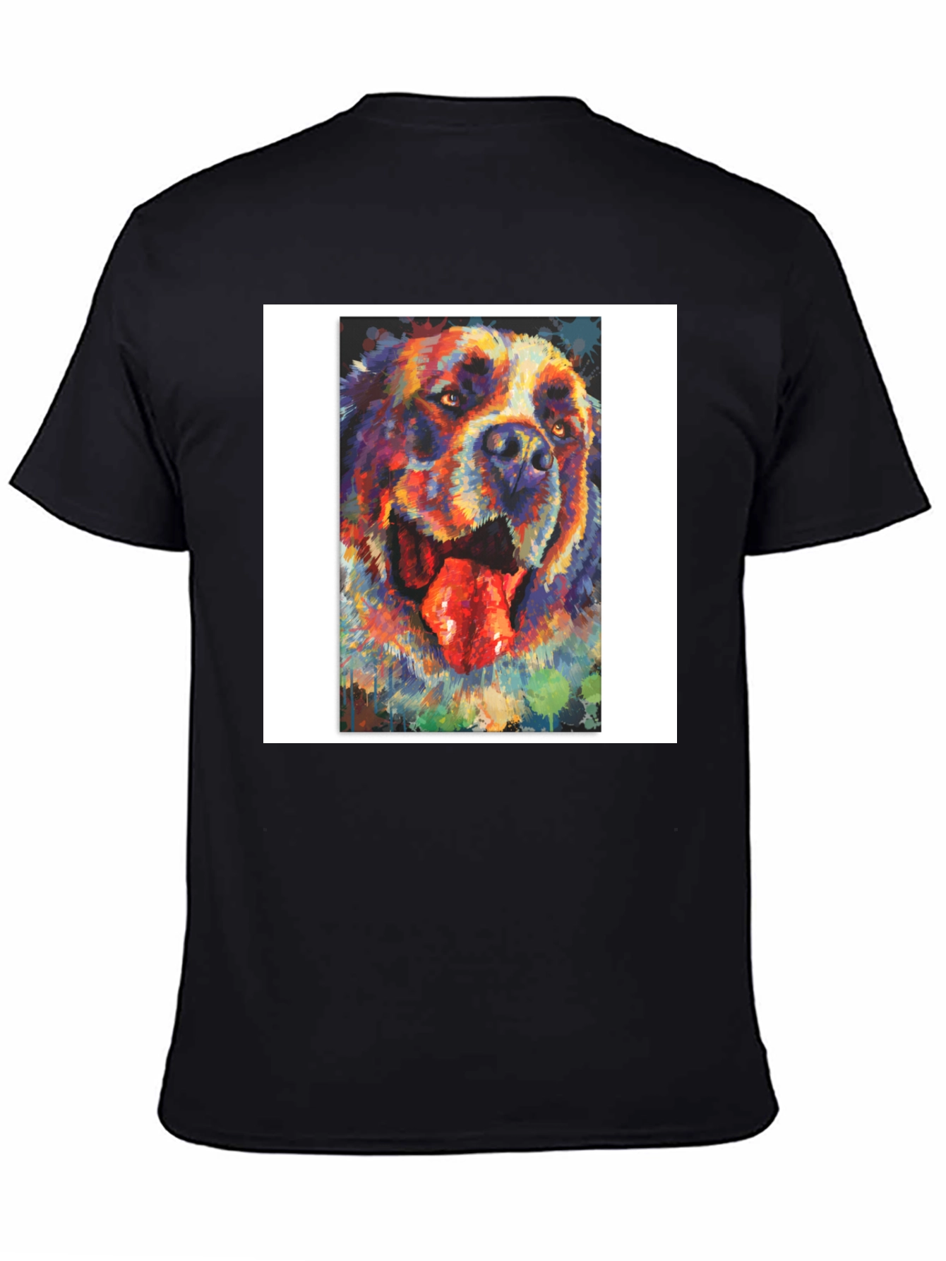 Dog Painting Graphic T-Shirt