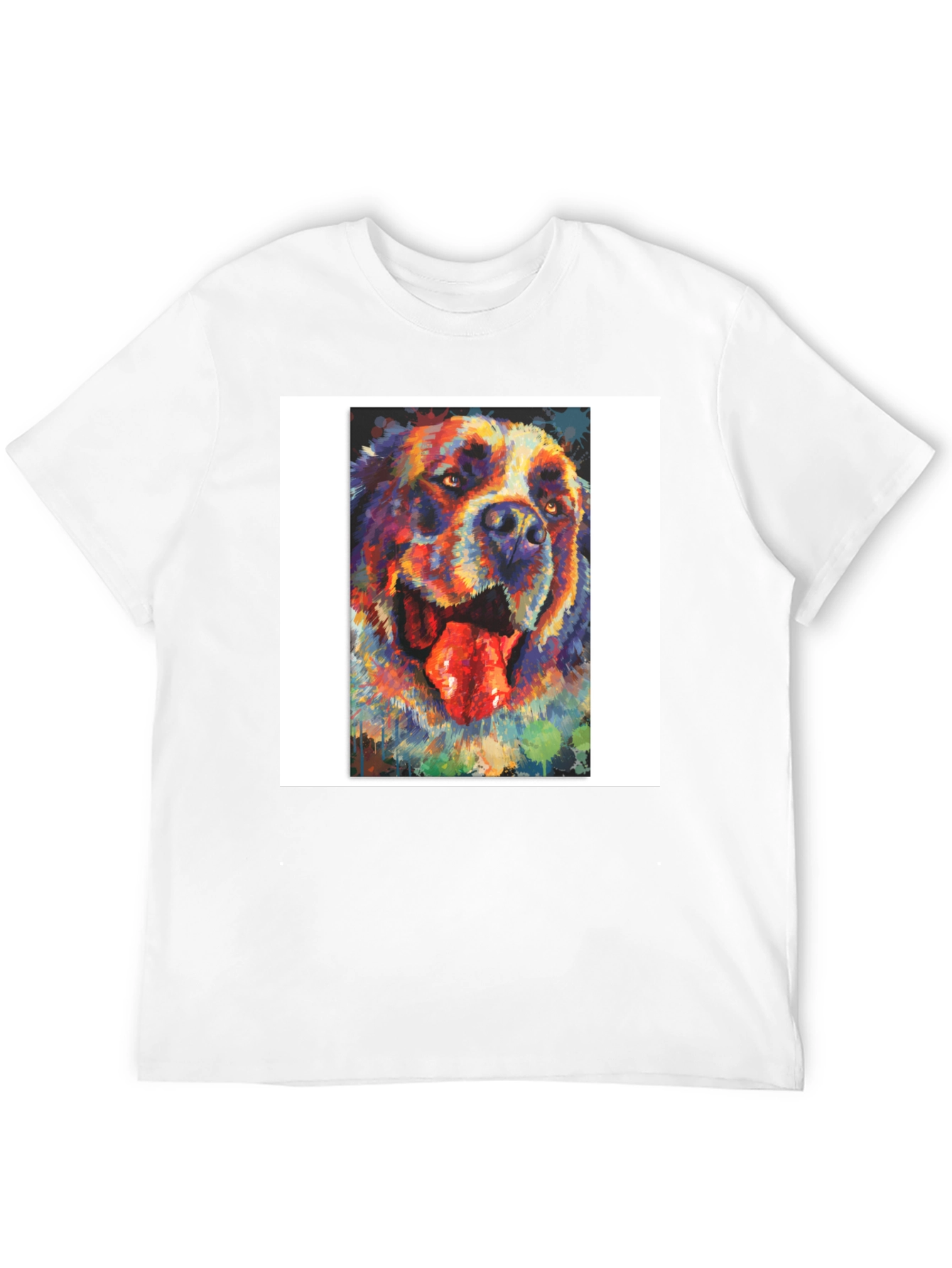 Dog Painting Graphic T-Shirt
