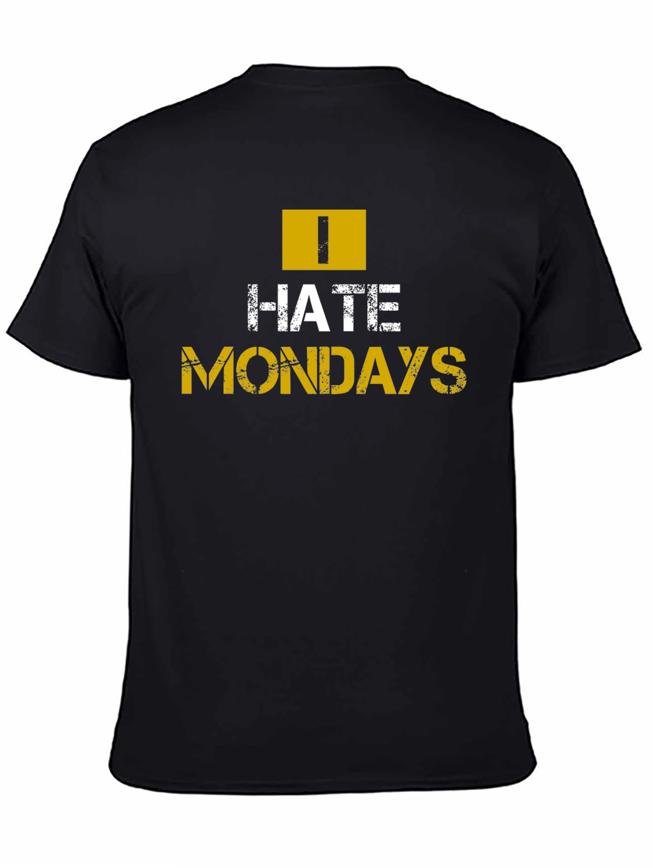 I Hate Mondays Graphic T-Shirt - Mens Black Tee