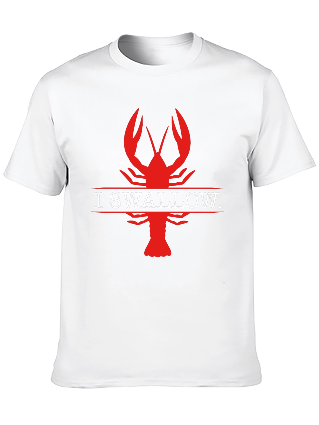 I Swallow Crawfish Black T-Shirt