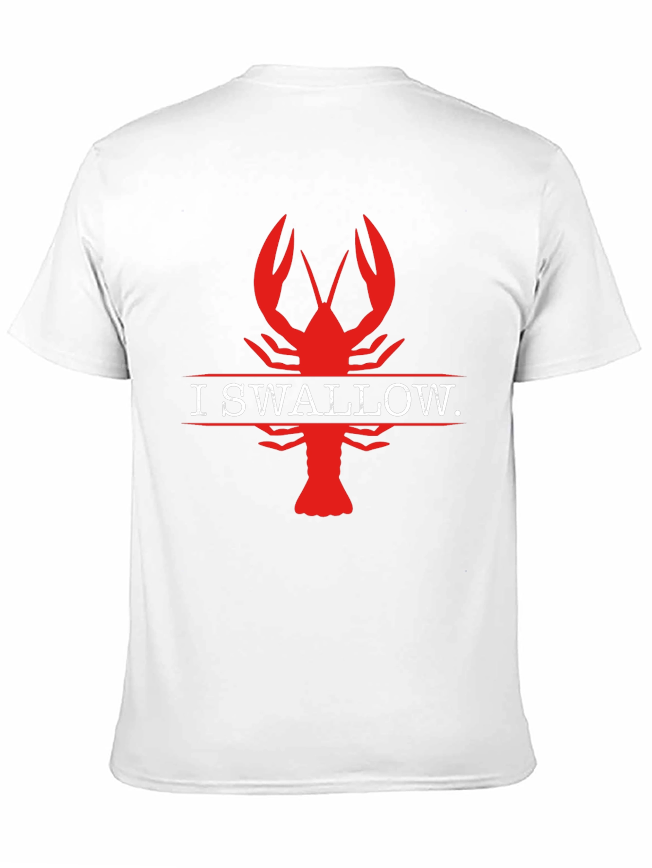 I Swallow Crawfish Black T-Shirt