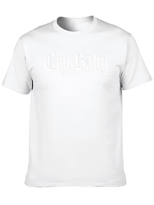 Cry Baby Graphic Tee - Black Cotton T-Shirt