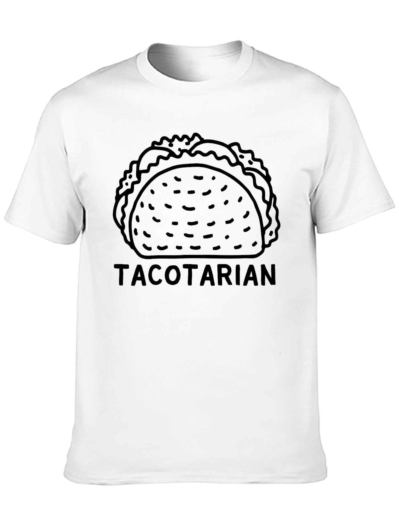 Tacotarian Black T-Shirt - Funny Taco Lover Tee