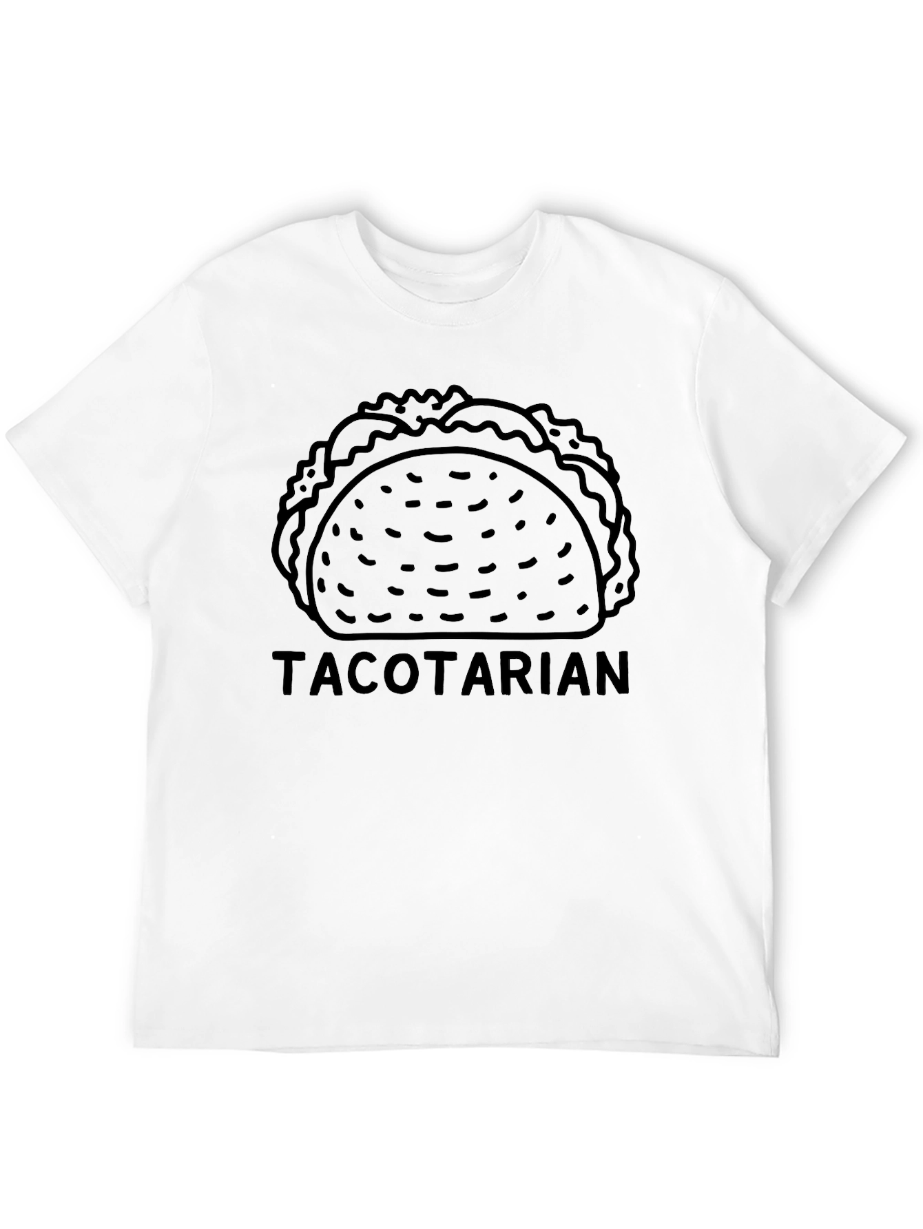 Tacotarian Black T-Shirt - Funny Taco Lover Tee