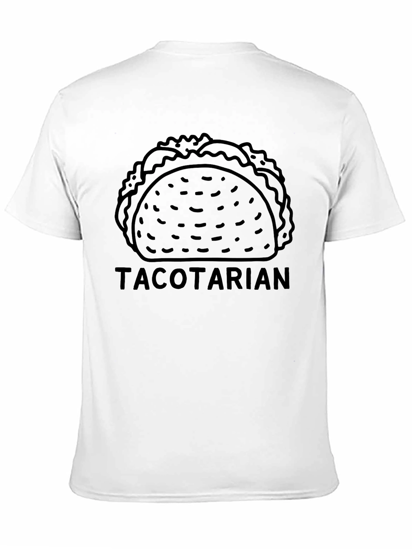 Tacotarian Black T-Shirt - Funny Taco Lover Tee