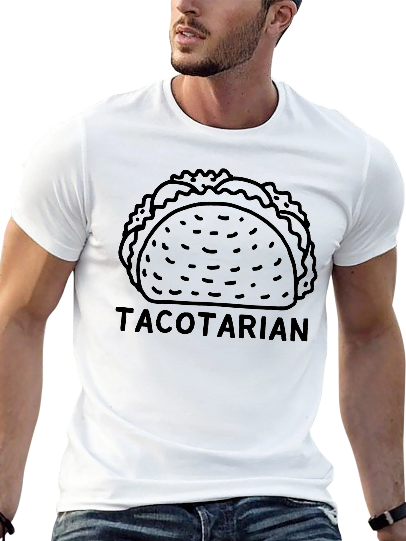 Tacotarian Black T-Shirt - Funny Taco Lover Tee