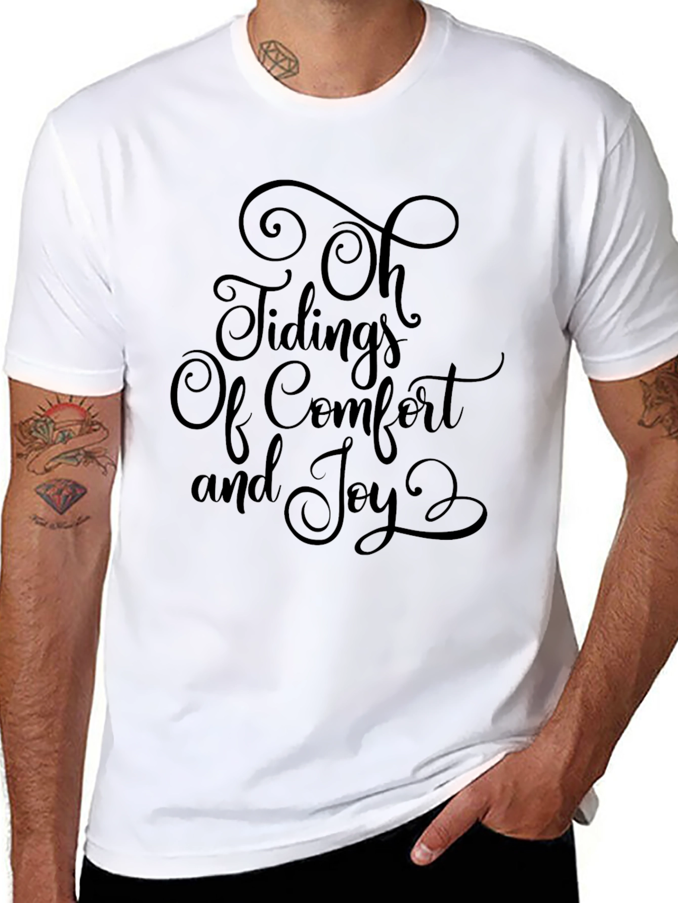 Oh Tidings of Comfort and Joy Christmas T-Shirt