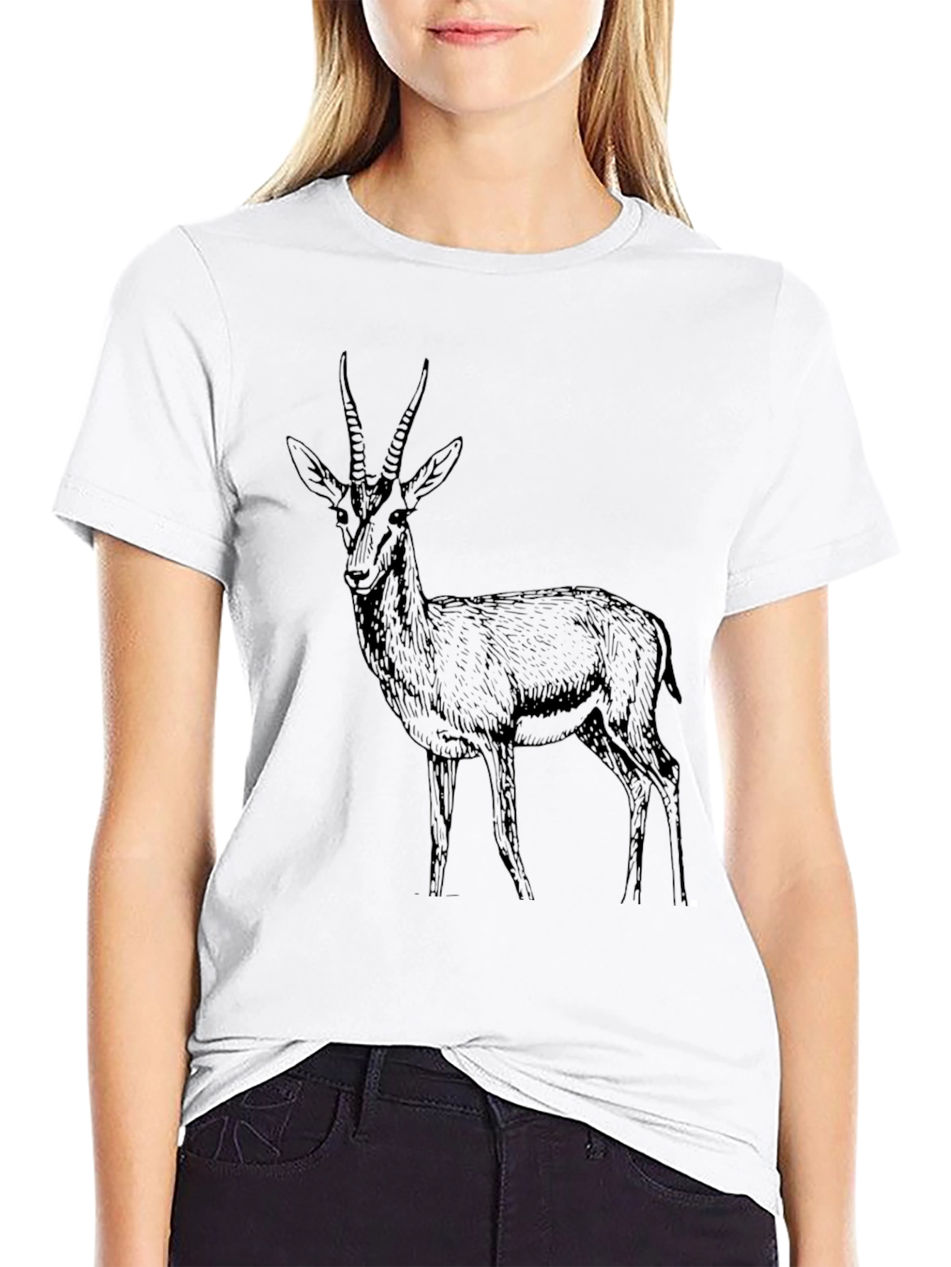 Black Antelope Graphic T-Shirt