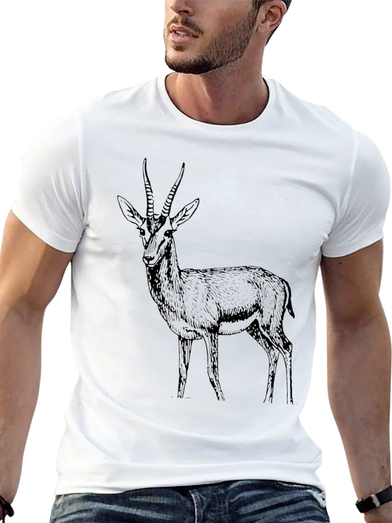 Black Antelope Graphic T-Shirt