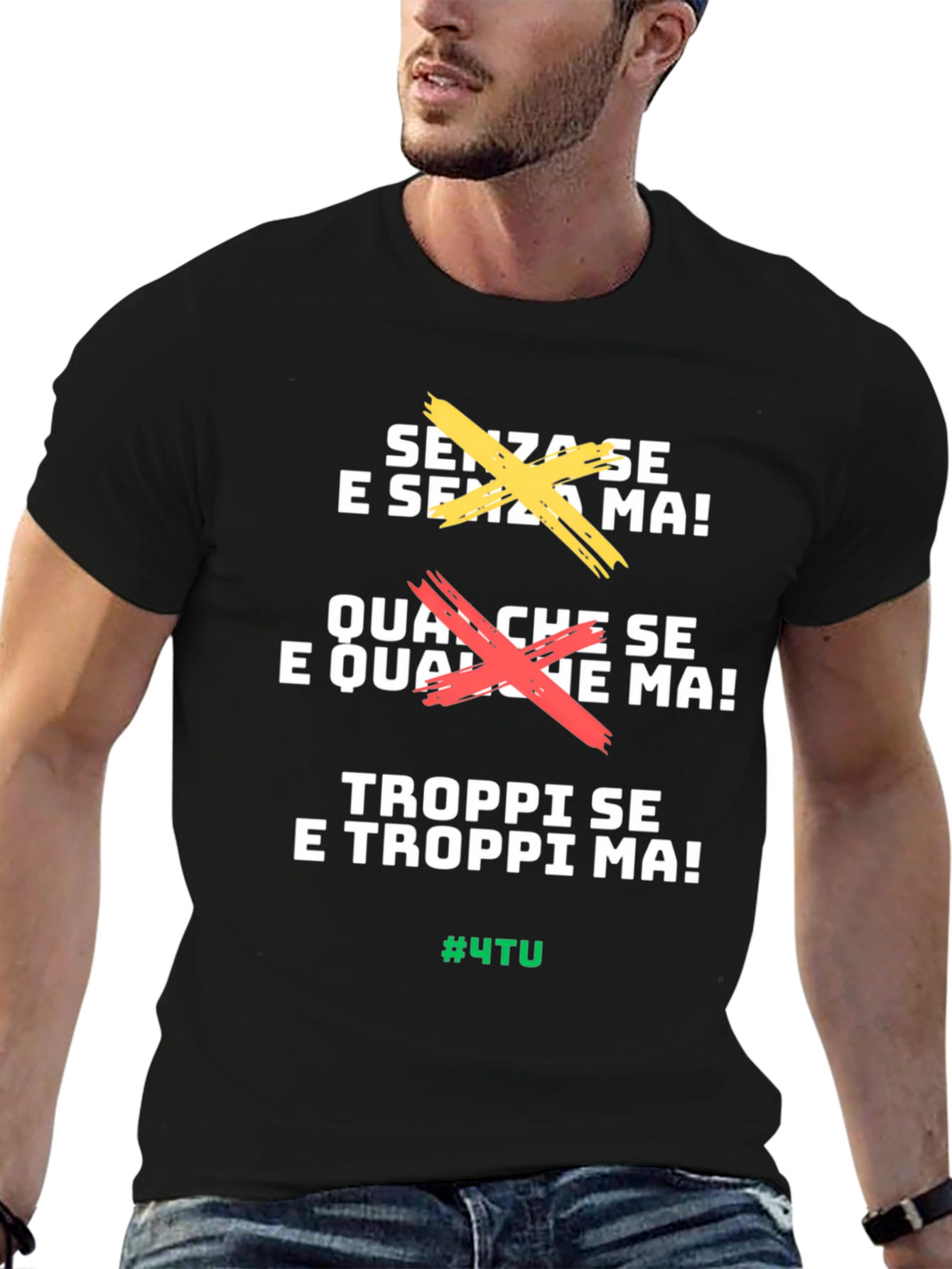 Senza Se E Senza Ma Black T-Shirt
