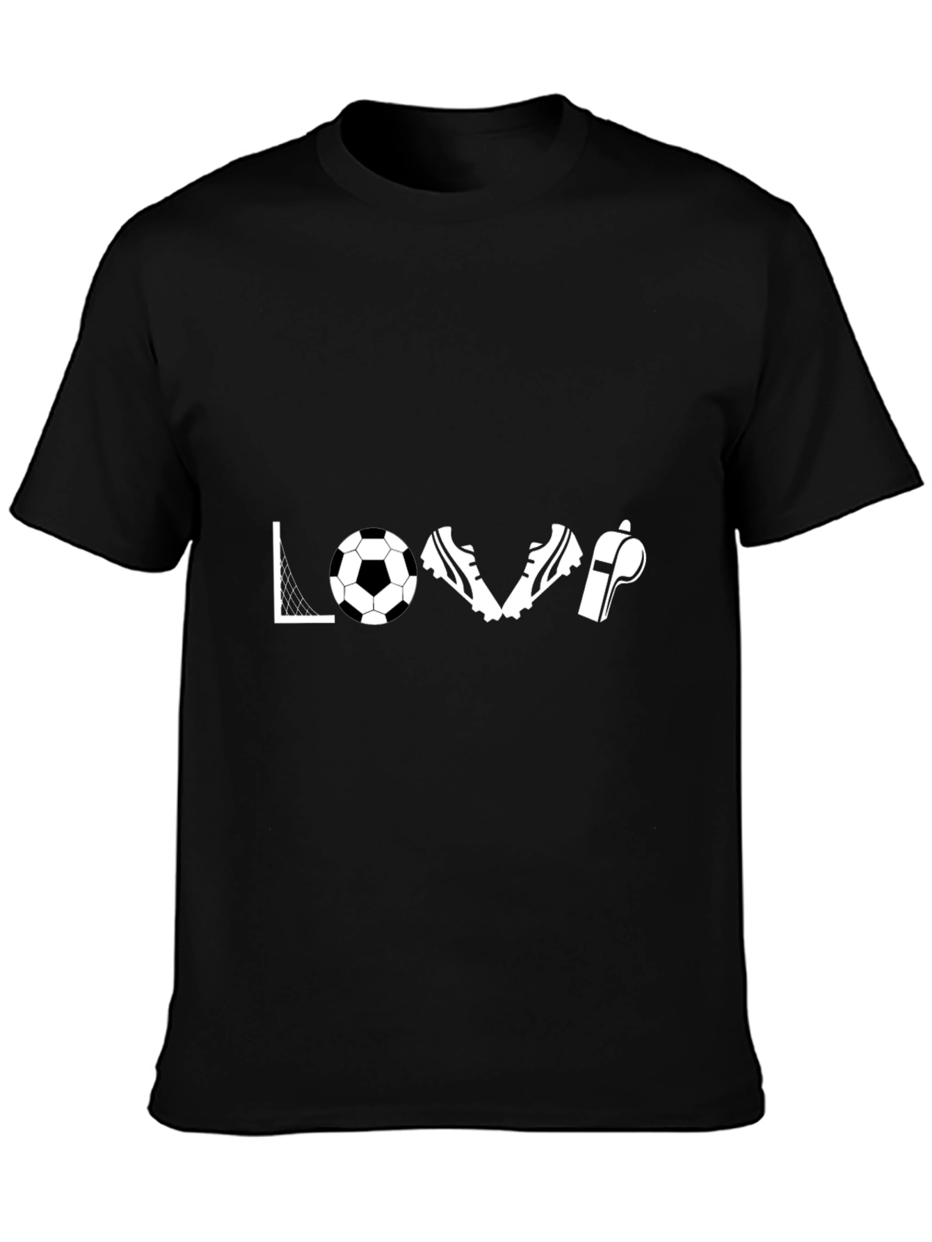 Soccer Love T-Shirt - Goal Ball Cleats Whistle
